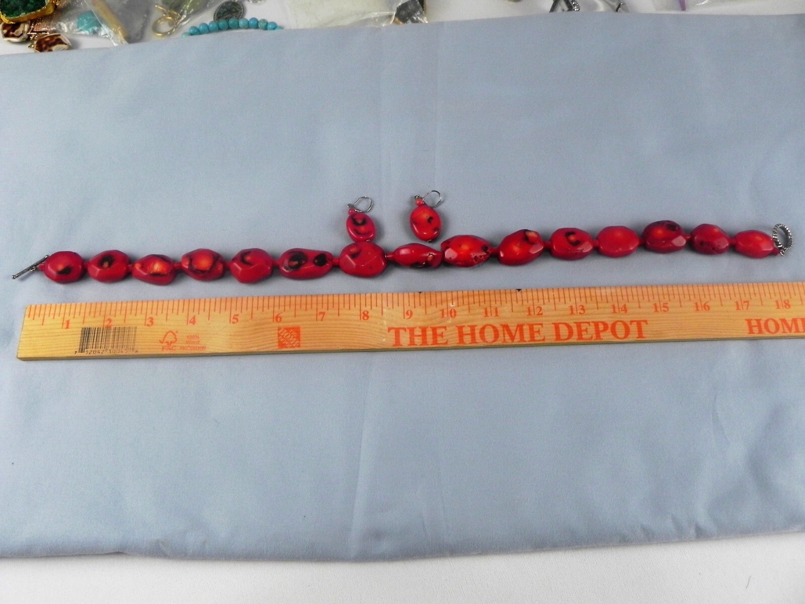 Fashion Coral Stone 17 inch Red Necklace Casual Formal Business Evening Party
