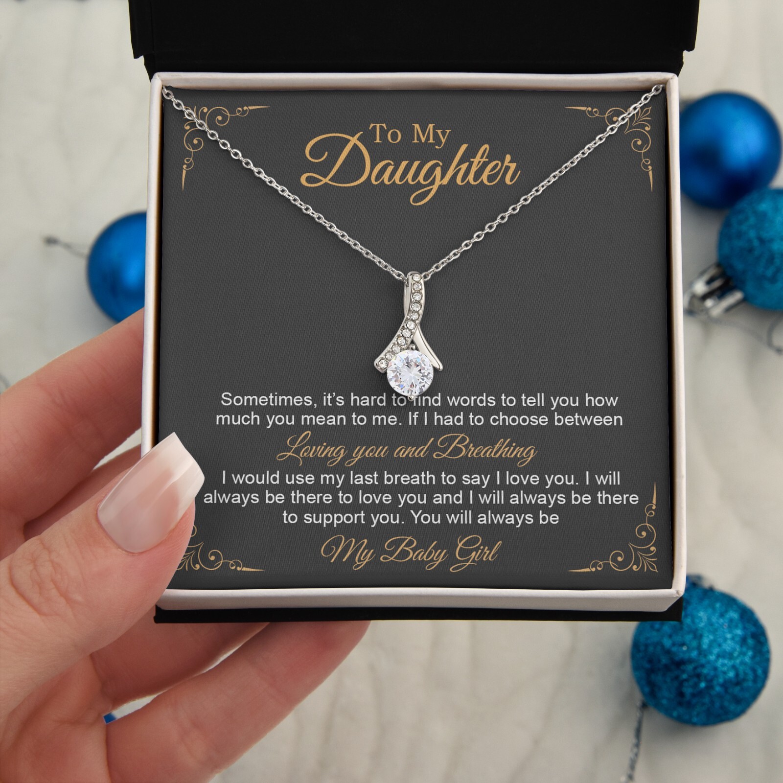 To My Daughter Necklace, Gift to My Daughter, Graduation Gift for Daughter