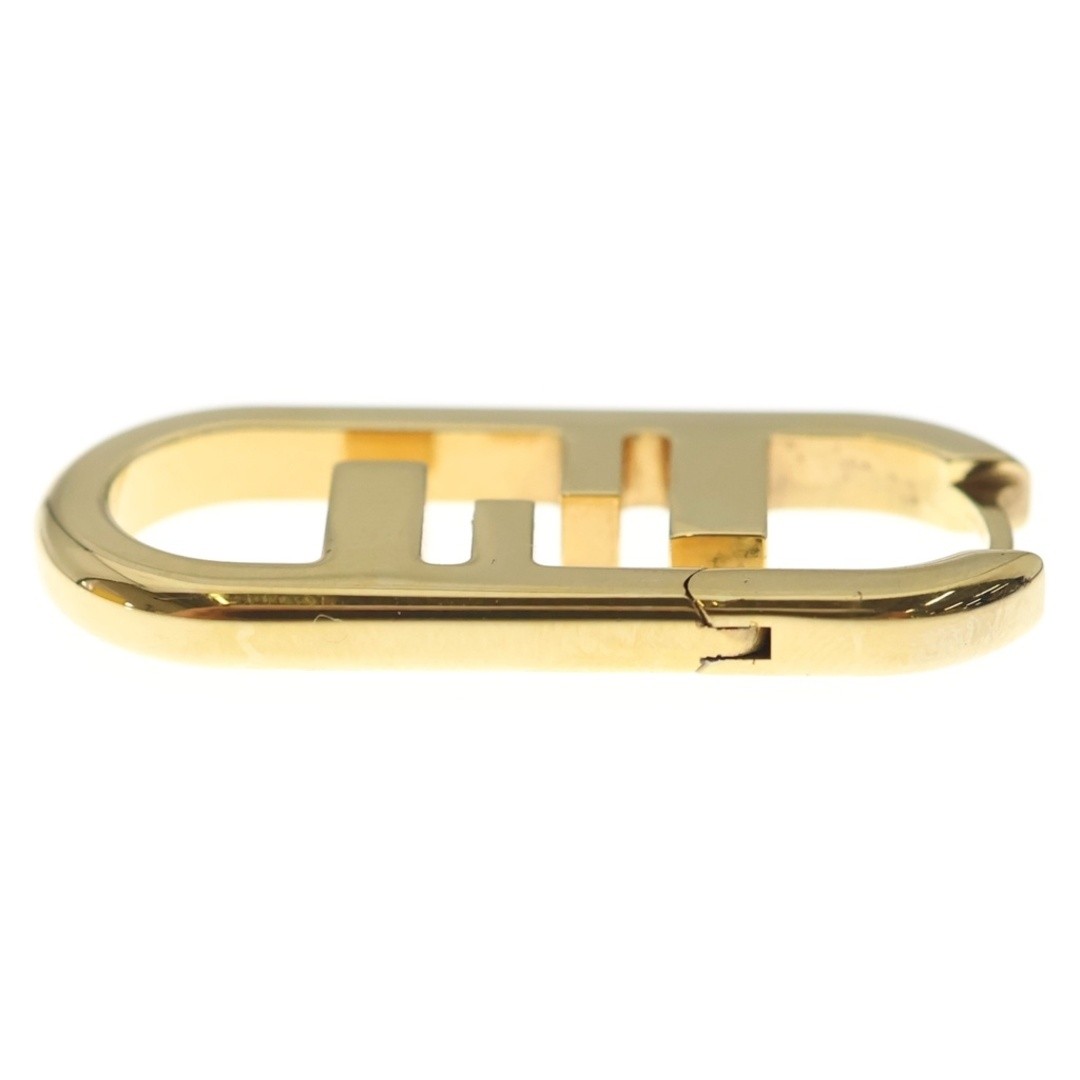 FENDI Orlock FF Logo Earrings Gold SS Used a63d47061b94cdd6b7333c5a2d009db0