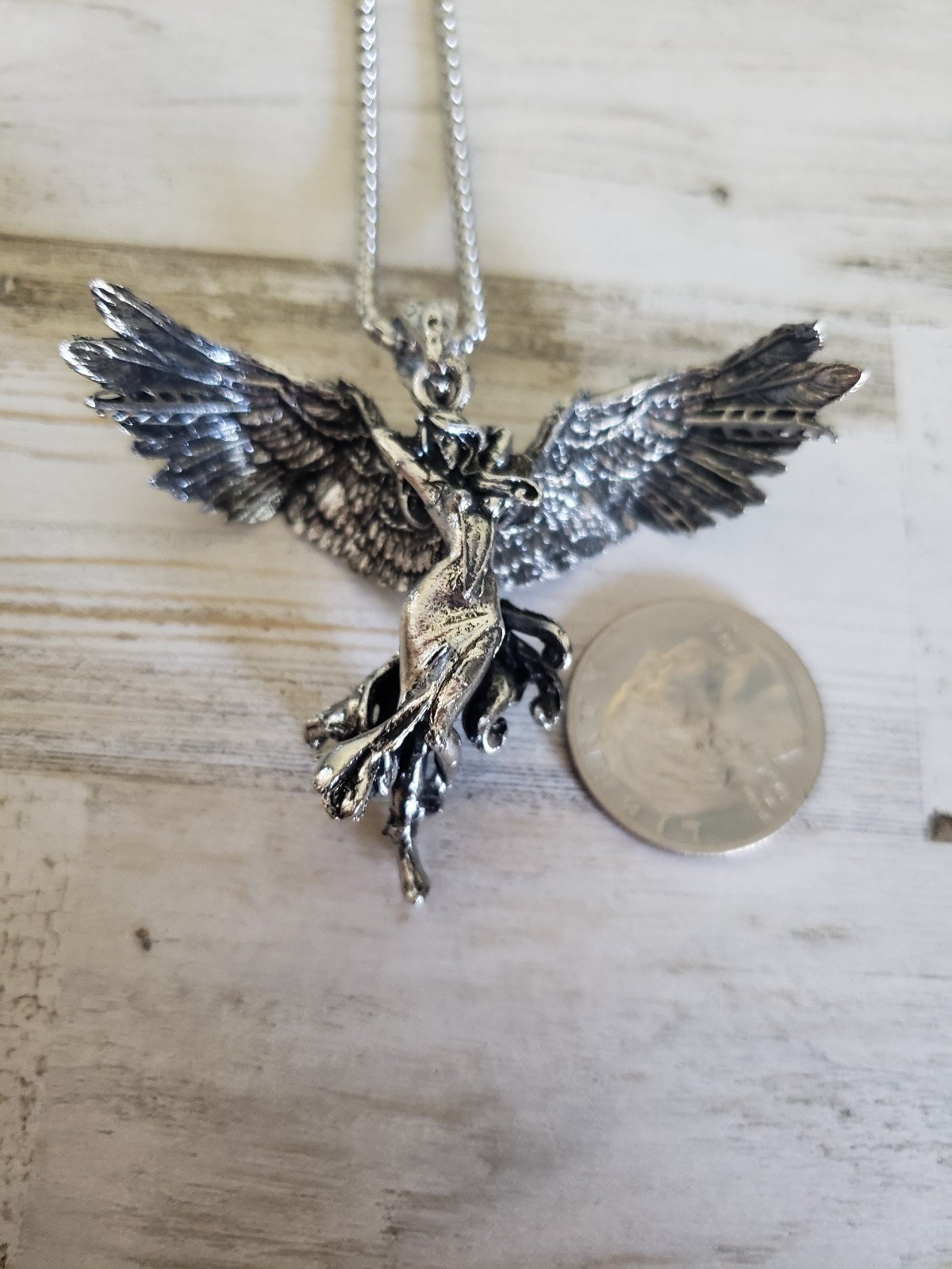 Angel necklace goth love jewelry gothic gift beauty men women love sexy mystical