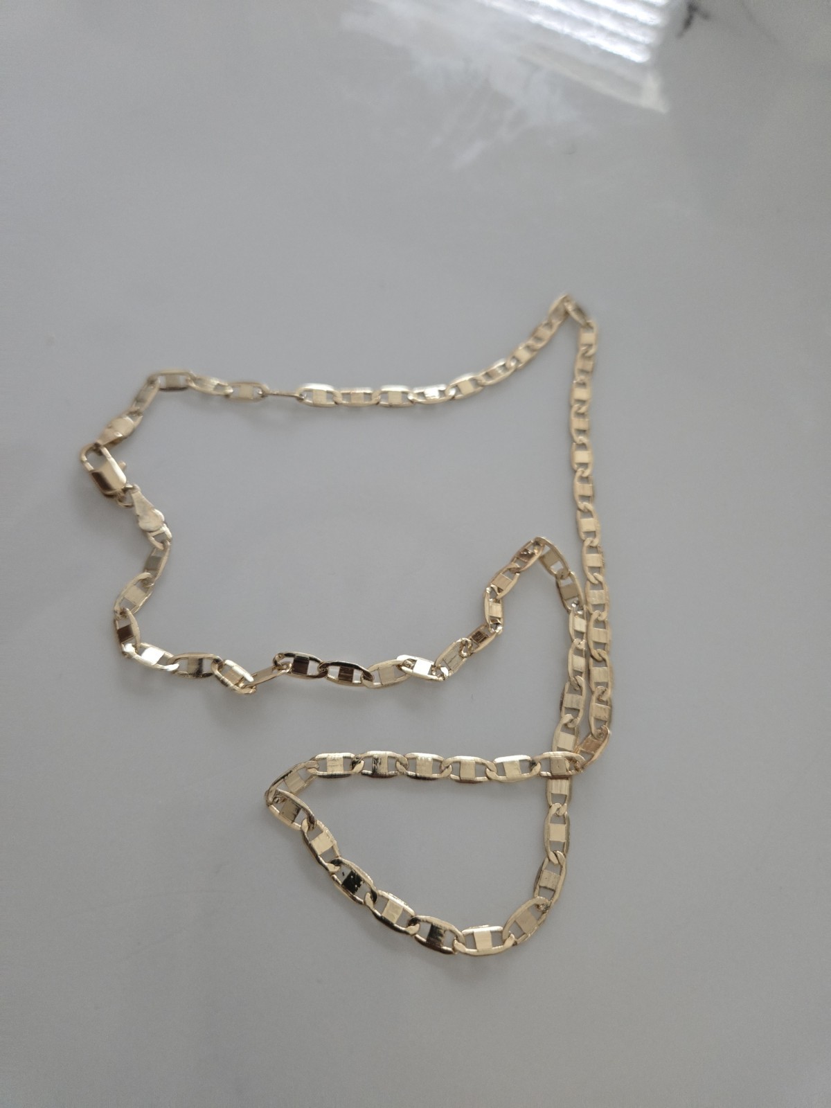 Gold Plated valentino interlocking 20 Inch Necklace 3MM Jewelry for men & women