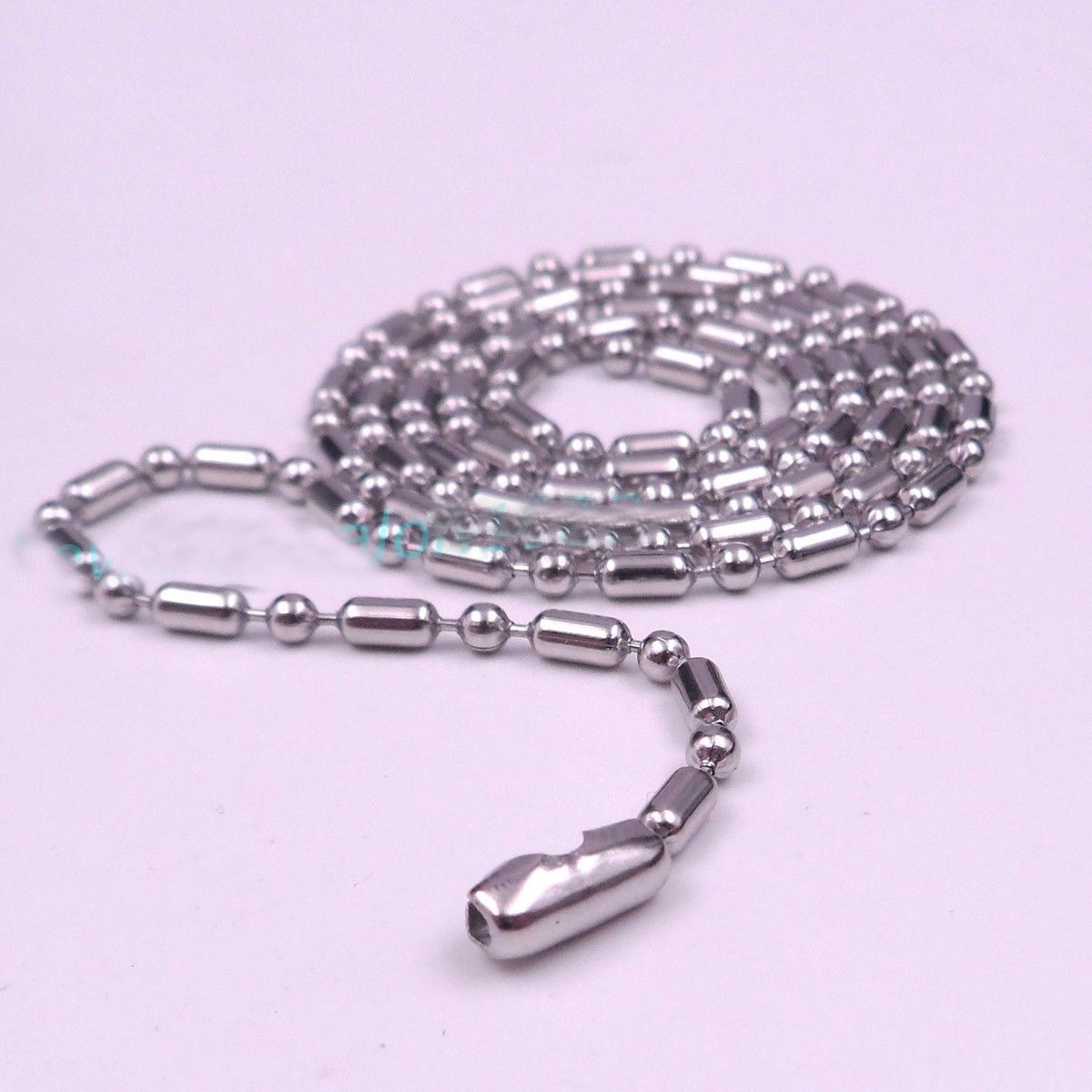 Wholesale 1.5/2/2.4/3.2mm 316L Stainless Steel Ball Bamboo Chain Necklace Gift