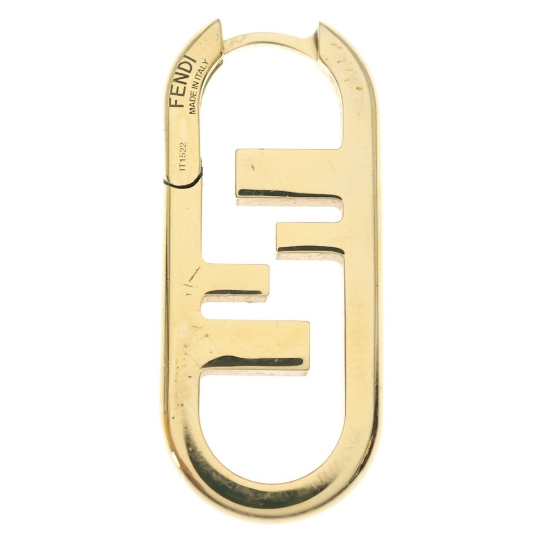 FENDI Orlock FF Logo Earrings Gold SS Used a63d47061b94cdd6b7333c5a2d009db0