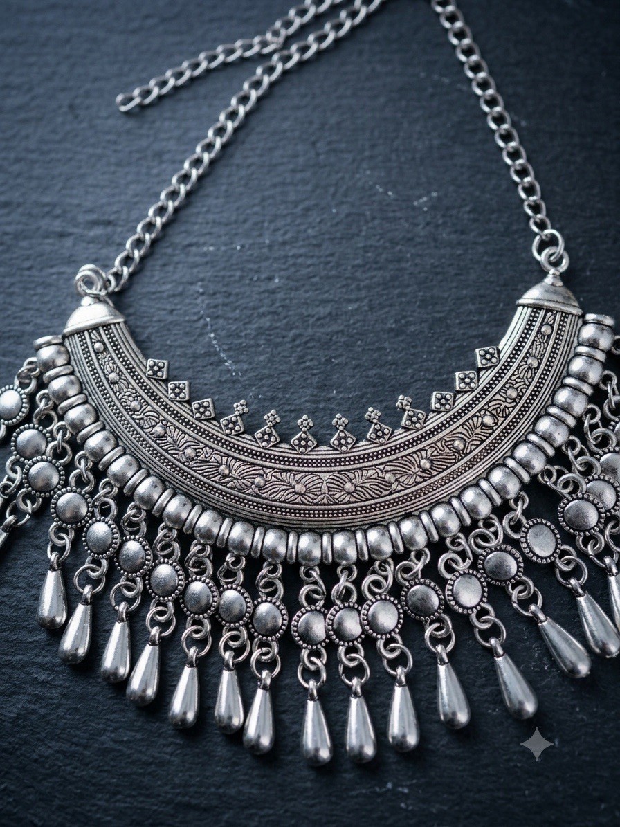 Women Silver Necklace jewelry sets for women, Traditional Necklace For Festivals