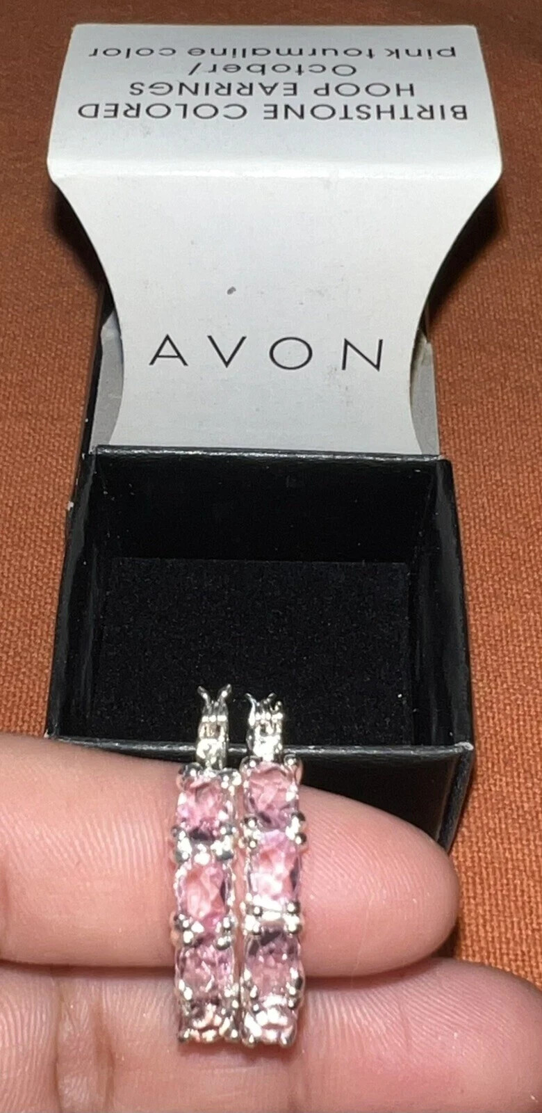 Avon Birthstone Colored Hoop Earrings | Choose Your Month | Nickel-Free Dazzling