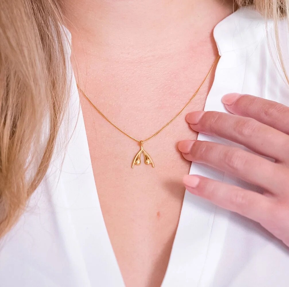 NEW Women’s Empowerment Gold Clitoris Necklace by Womanizer