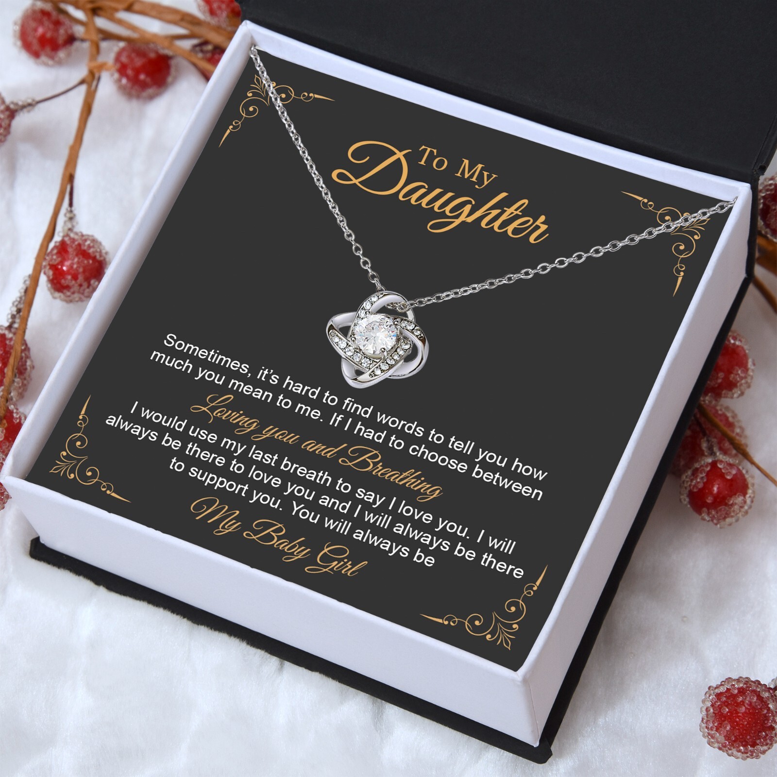 To My Daughter Necklace, Gift to My Daughter, Graduation Gift for Daughter