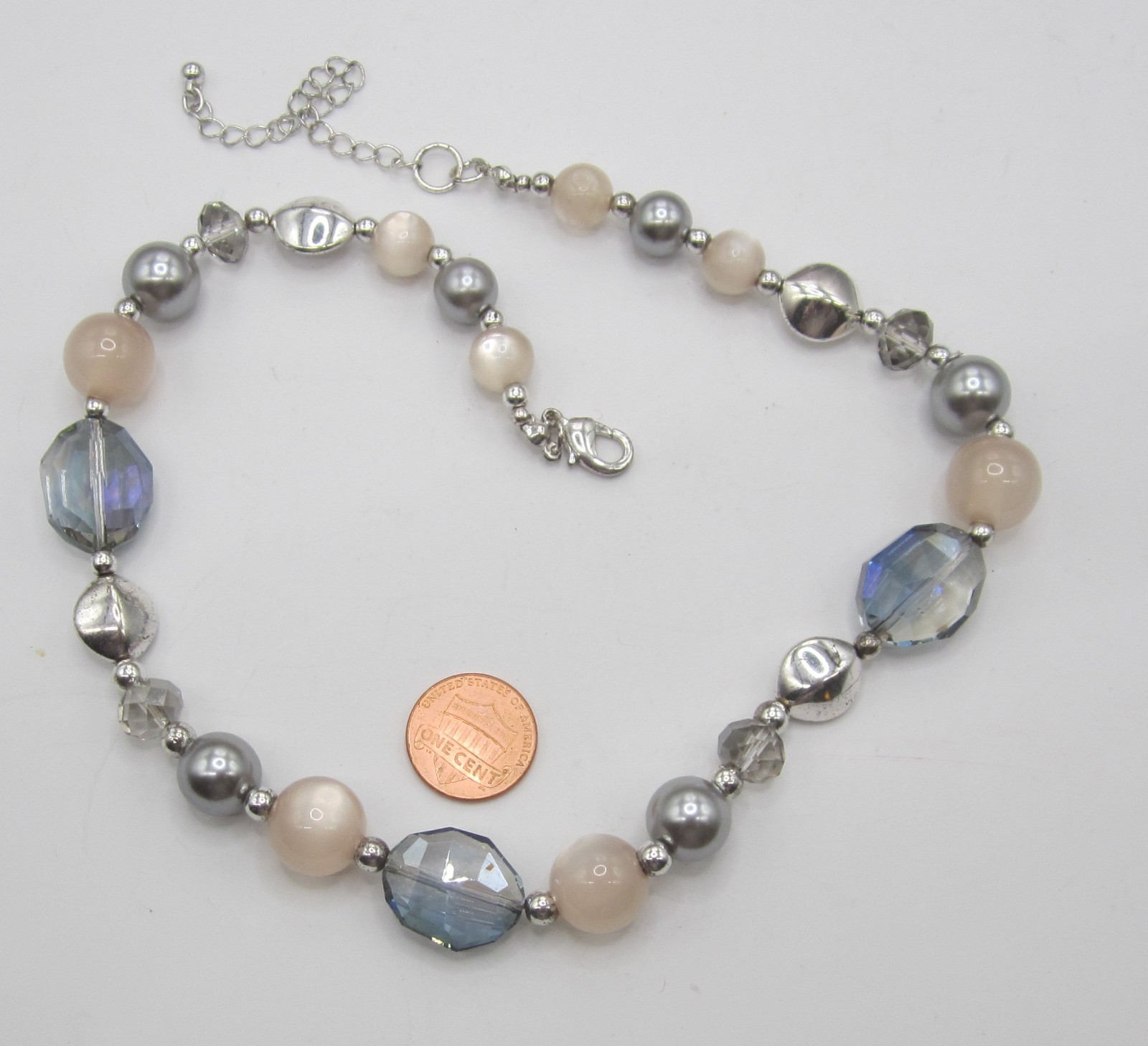 Glass & Acrylic Bead Necklace 17+ in., Fashion
