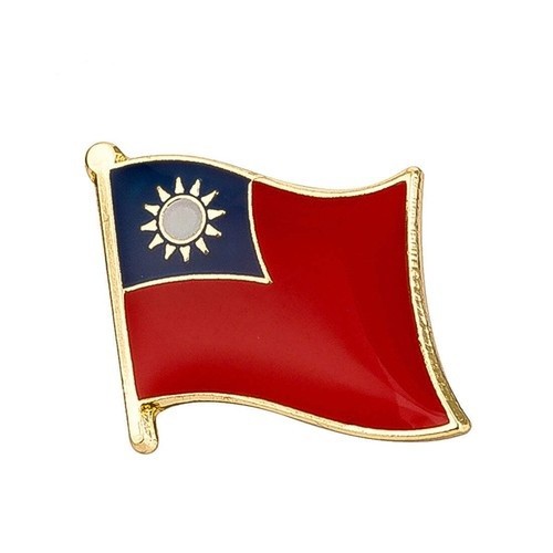 Taiwan Flag Lapel Pin 5/8″ x 5/8″ PREMIUM QUALITY