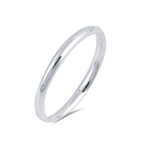 Sterling Silver Wedding Band Love Ring 2mm NEW Size 2-11