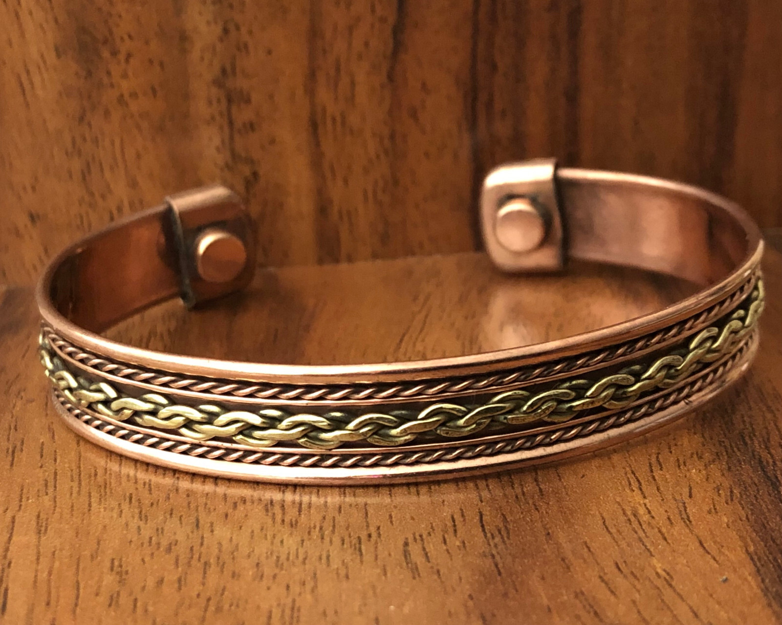 Pure Copper Bracelet Magnetic Healing Therapy Arthritis Pain Relief Bangle Cuff