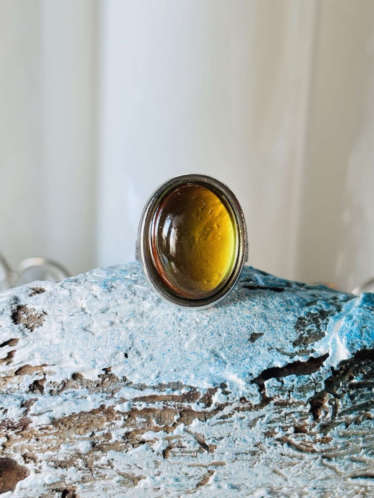 Adjustable Oval Mood Ring Multi Color Ring Anillo De Humor Fashion Jewelry
