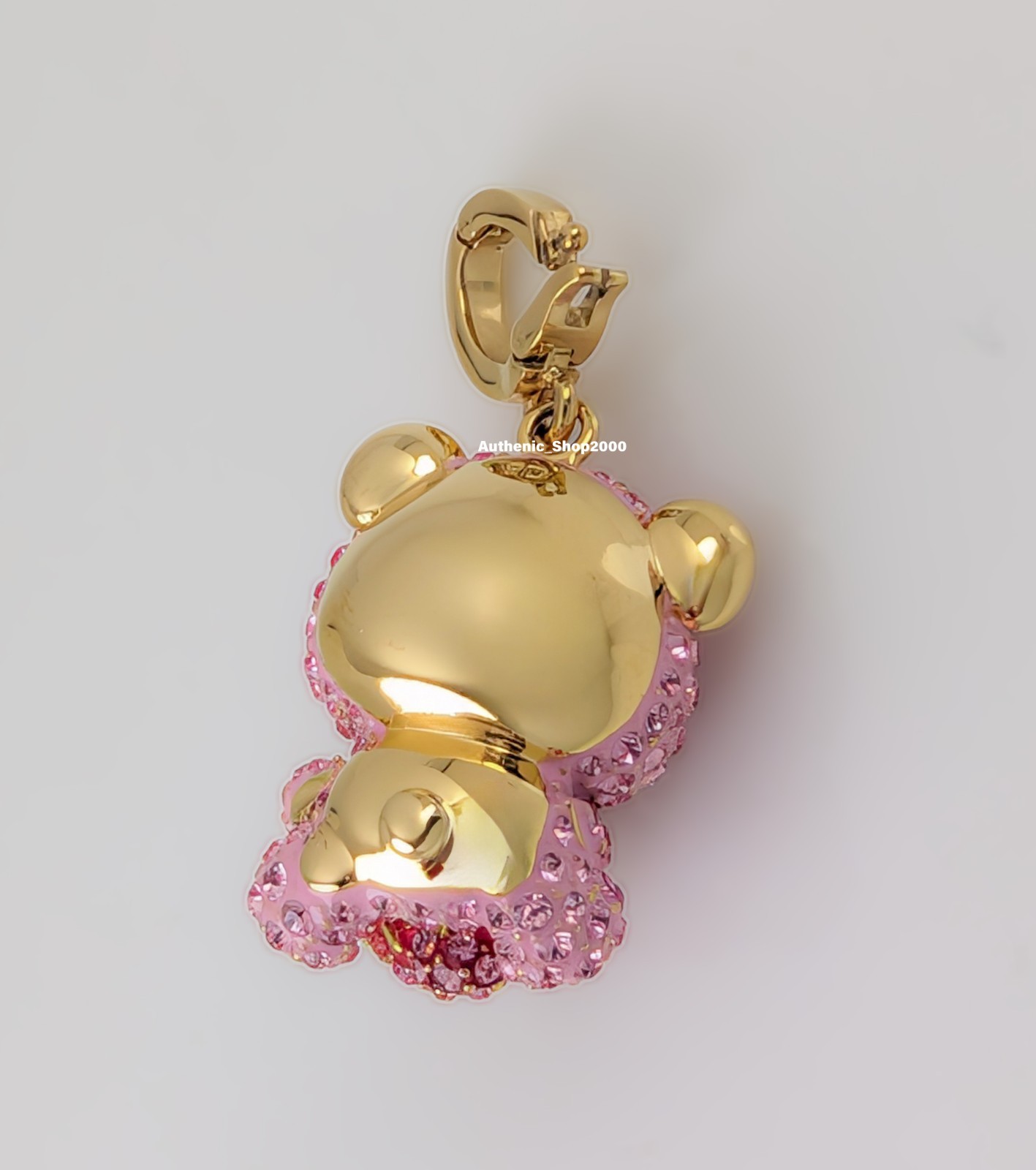 New 100% Authentic SWAROVSKI Pink Pave Teddy Bear Idyllia Charm Pendant 5738357