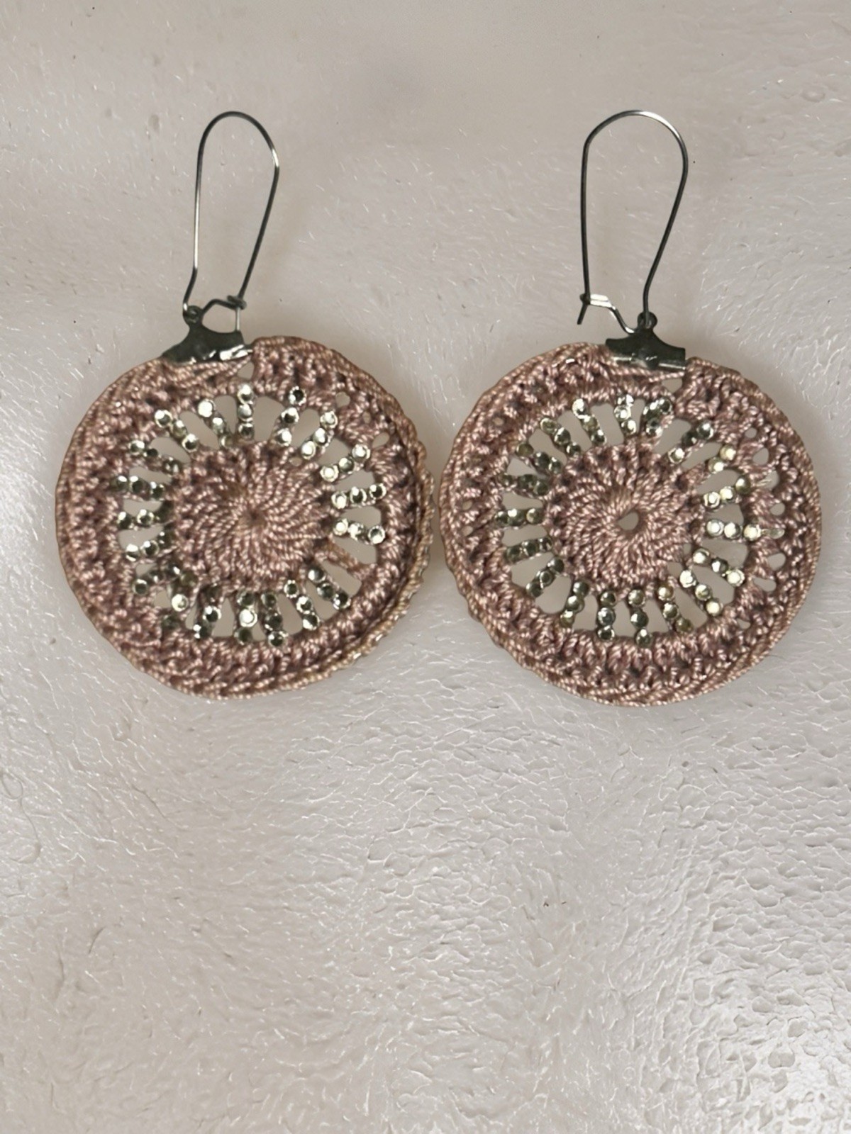 Icy Boho Earrings New Surgical Steel Ear Wire In Lavender