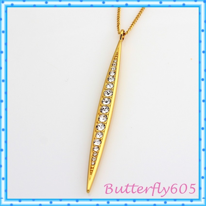 Brighton Contempo Ice Convertible Reversible Gold Crystal Long Pendant Necklace