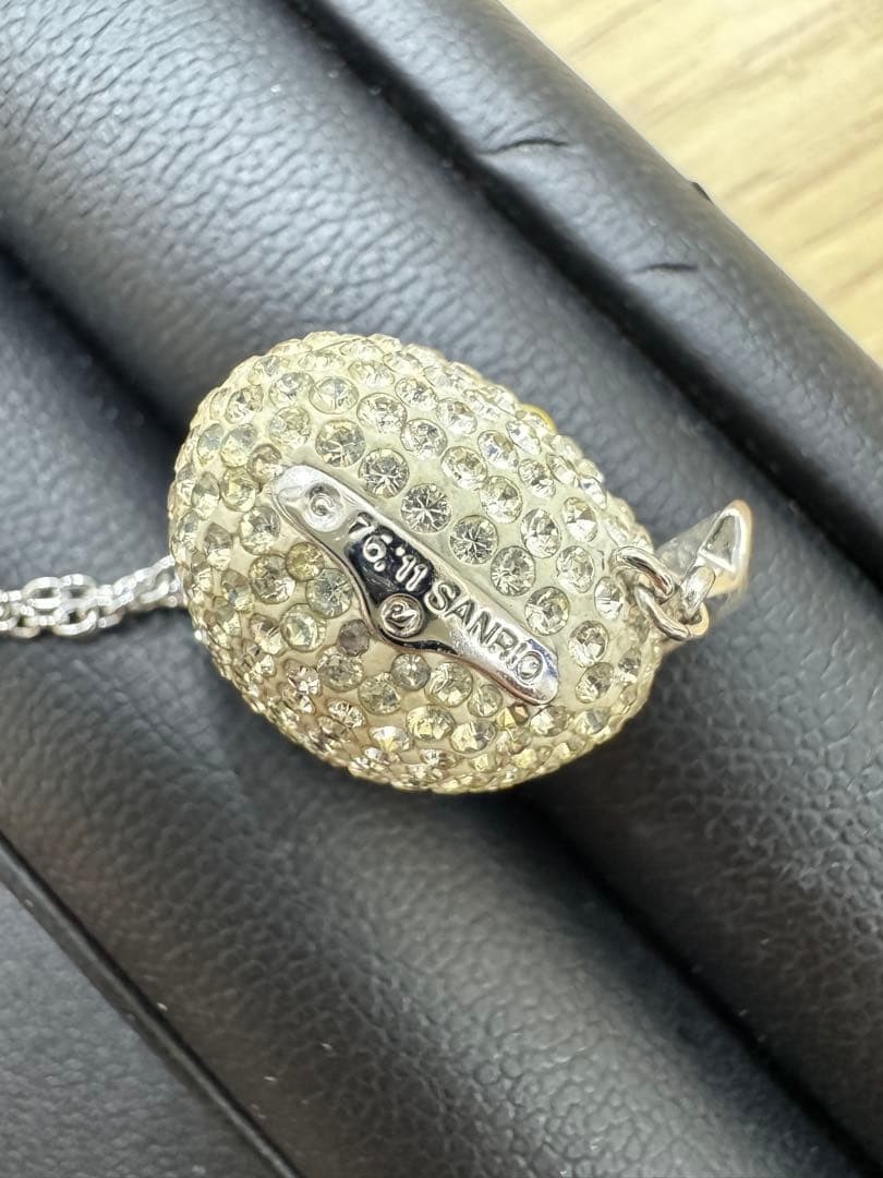 Swarovski × Sanrio Hello Kitty Necklace Pendant 3D Face Santa Christmas 17in O56