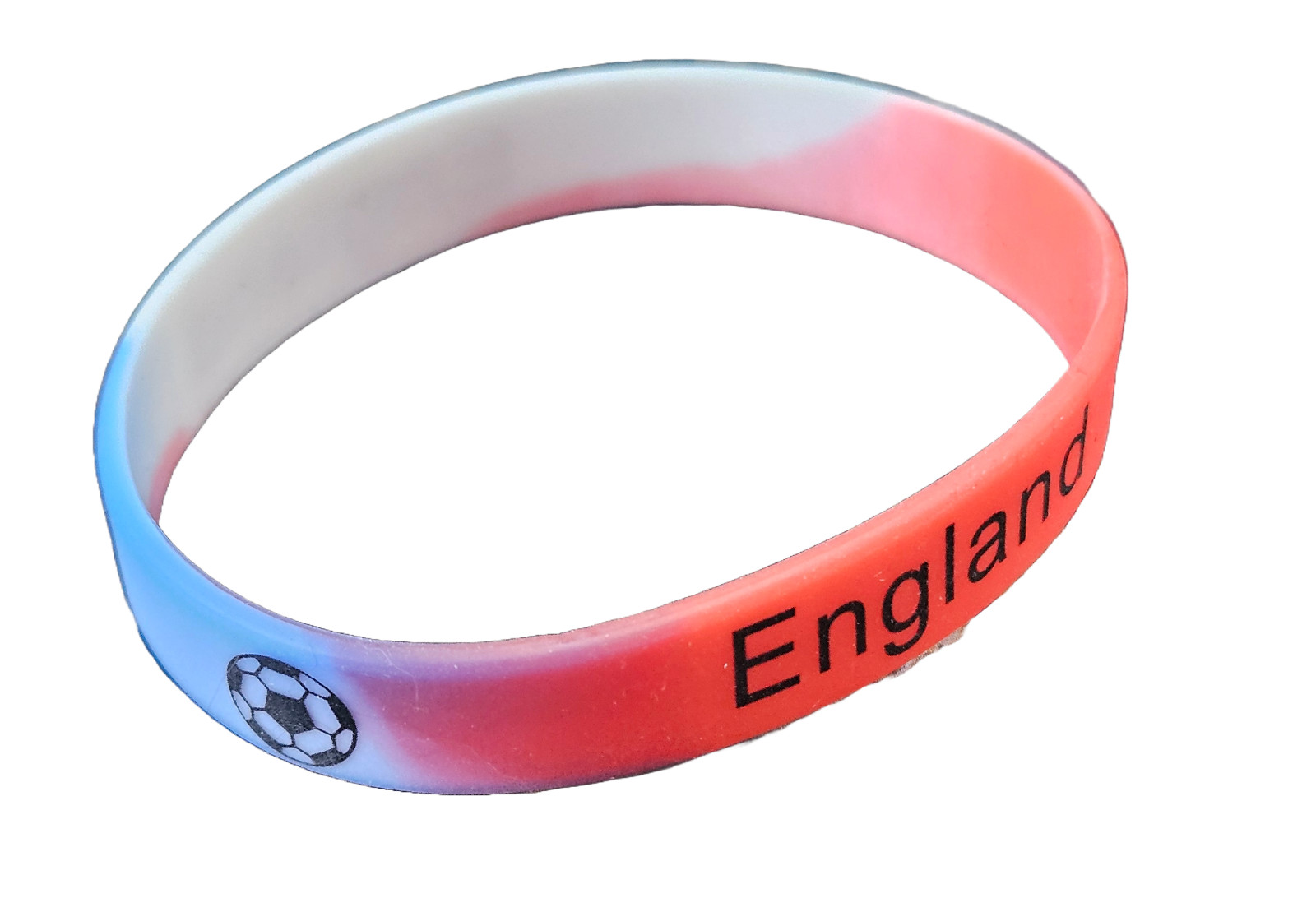 2x Adults England Football Team World Cup Supporters Silicone Rubber Wrist Bands