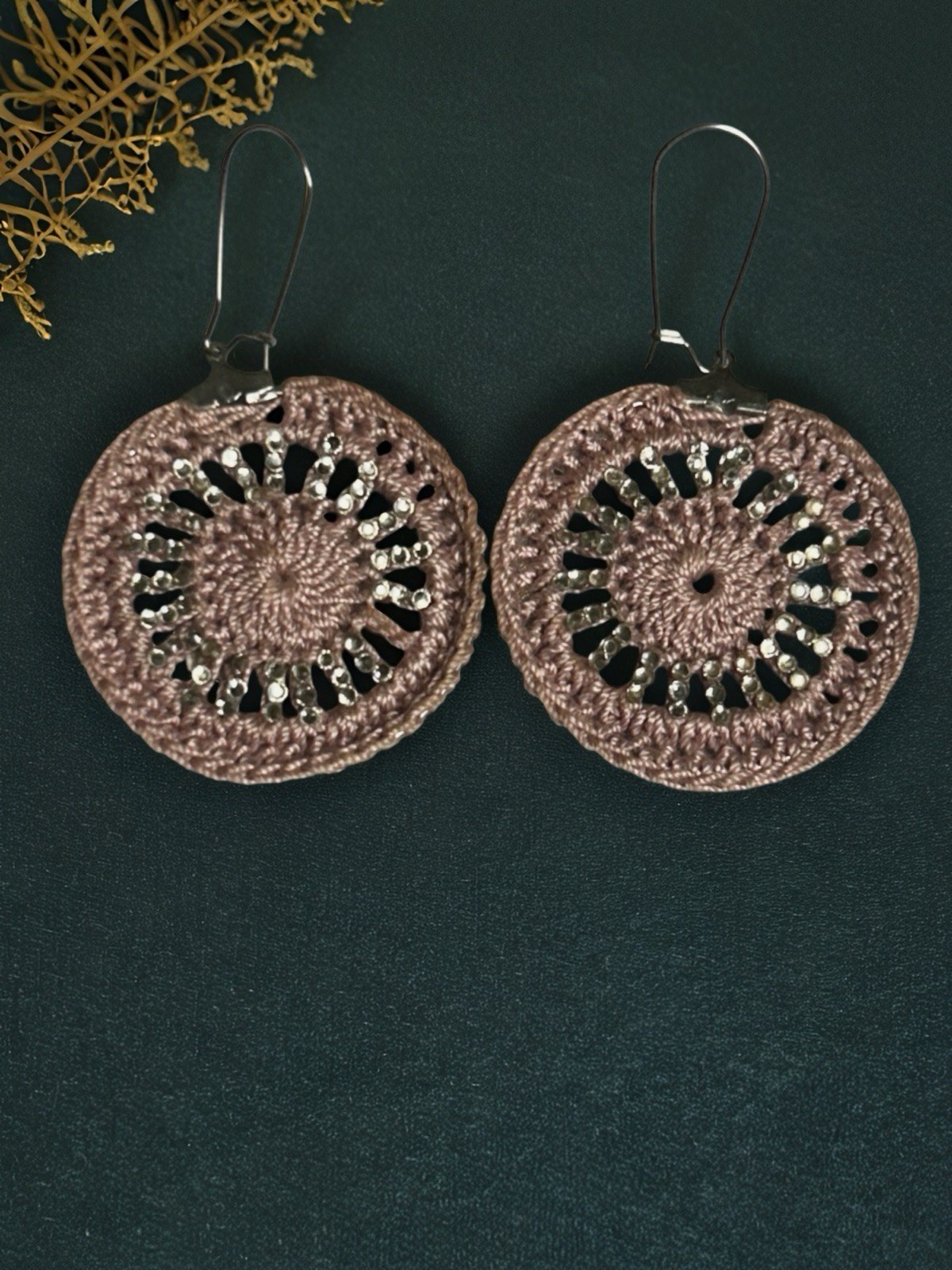 Icy Boho Earrings New Surgical Steel Ear Wire In Lavender