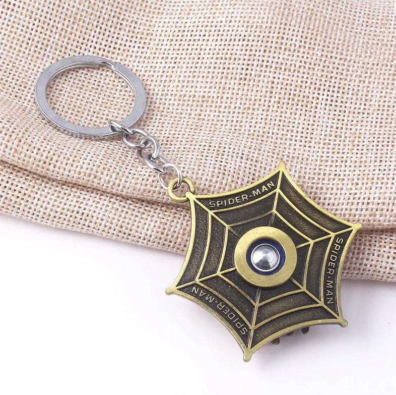 1pc Cartoon Spider Blade Metal Keychain Trendy Movie Fan Gift Pendant – NEW