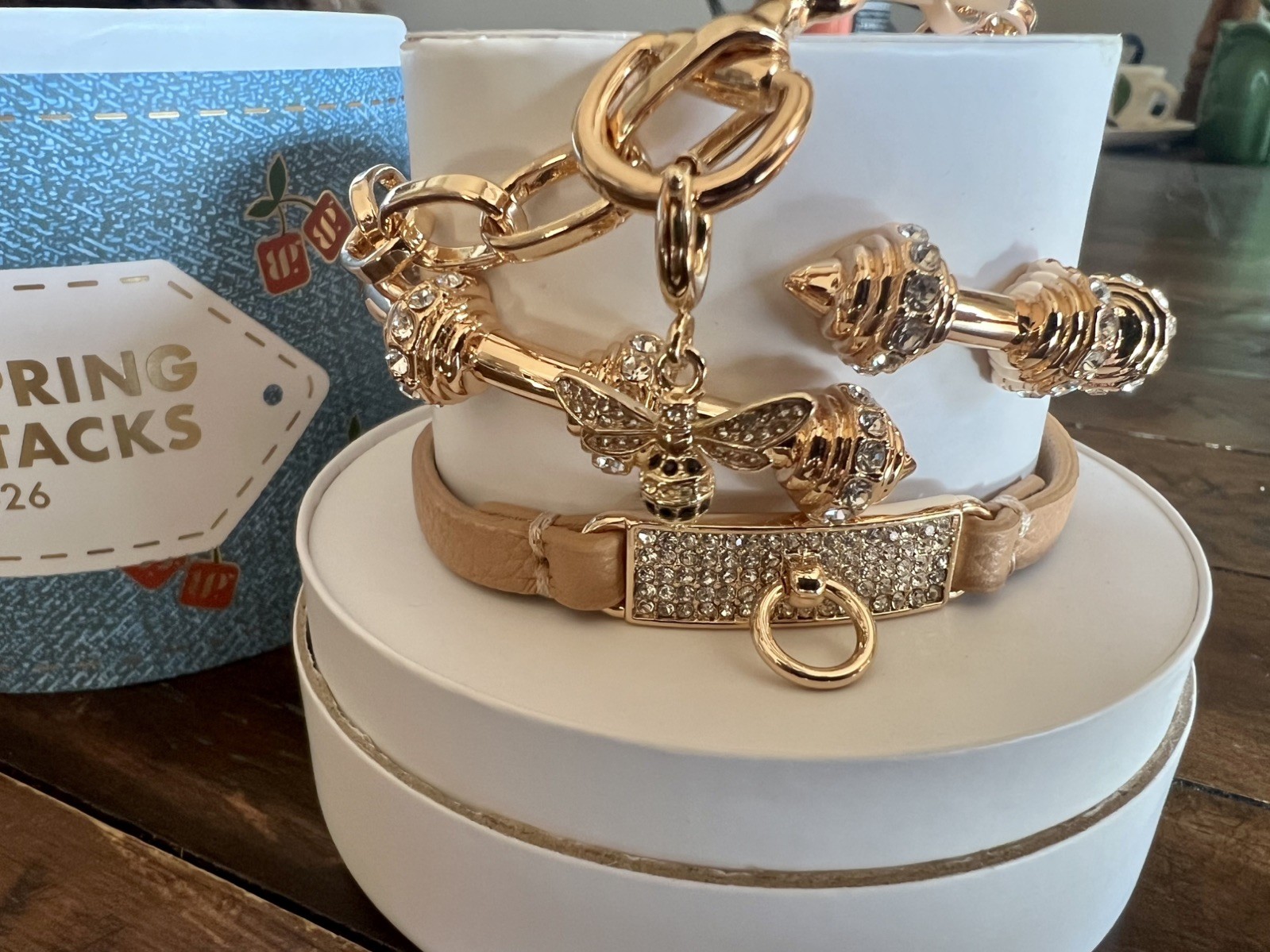 Bomb Party 2026 Spring Stack The Golden Hive With Bee Charm Gold Plating Beauty