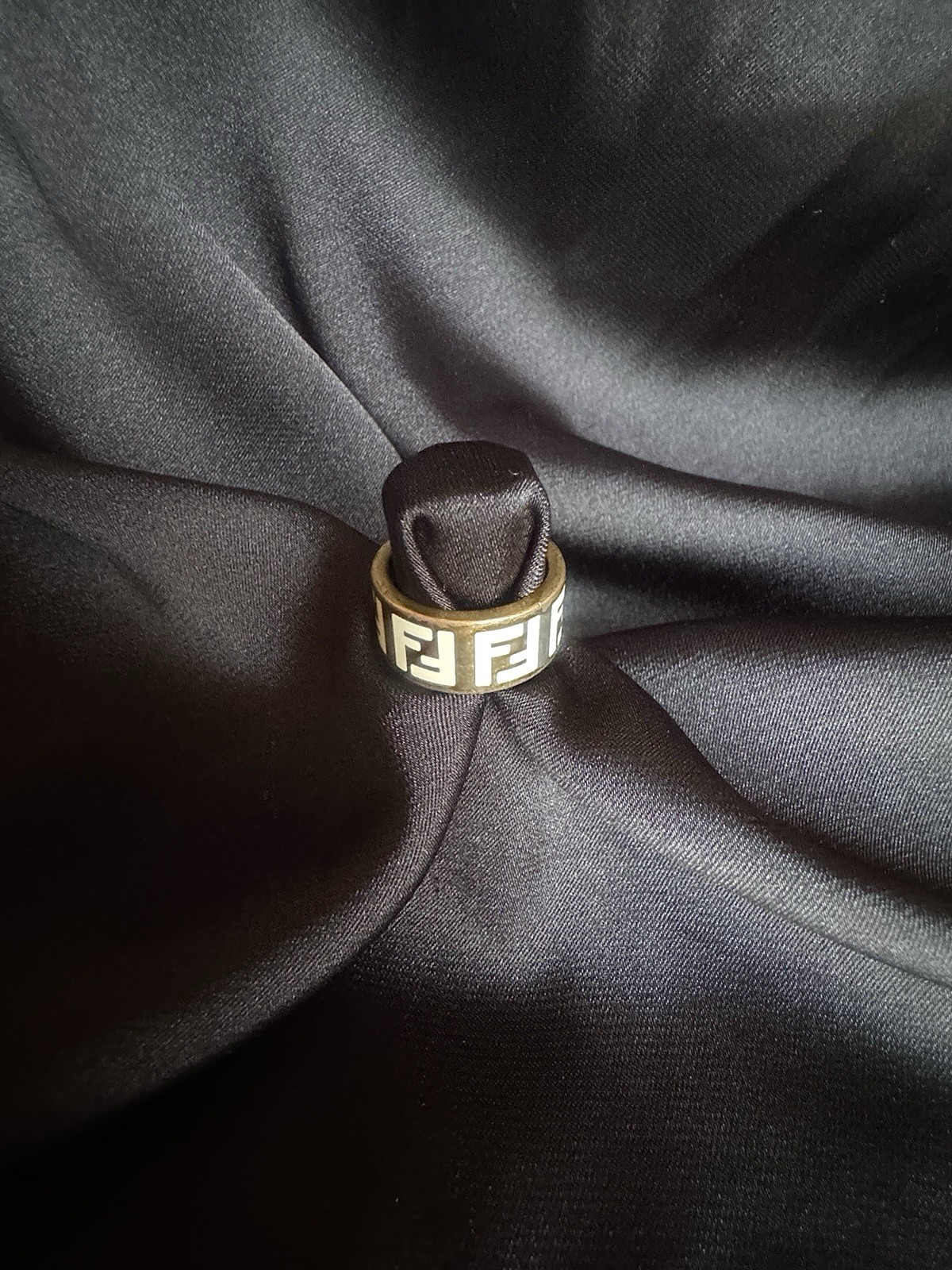Authentic FENDI Bangle & Ring – “Forever FENDI” Line. Size M. Used condition