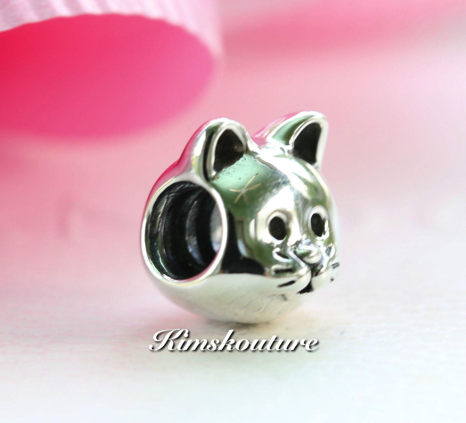 Authentic Pandora CURIOUS CAT Sterling Silver Charm 791706