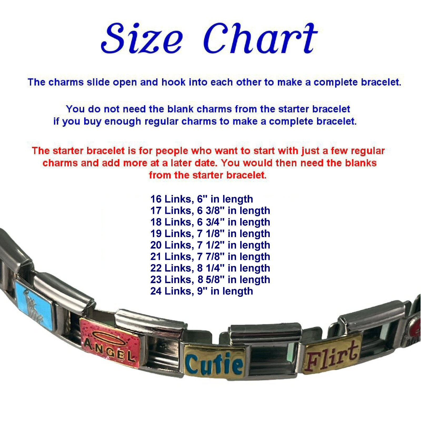 Italian Charms Lots to Choose from Italian Charm Links for your Bracelet (Set 3)