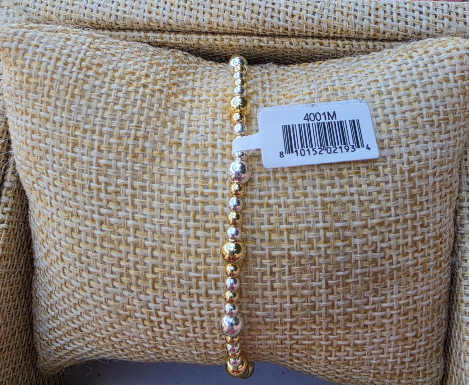 Brand New With Tags Womens Gold& Silver Mixed Beaded Bracelets Adult Stretchy…