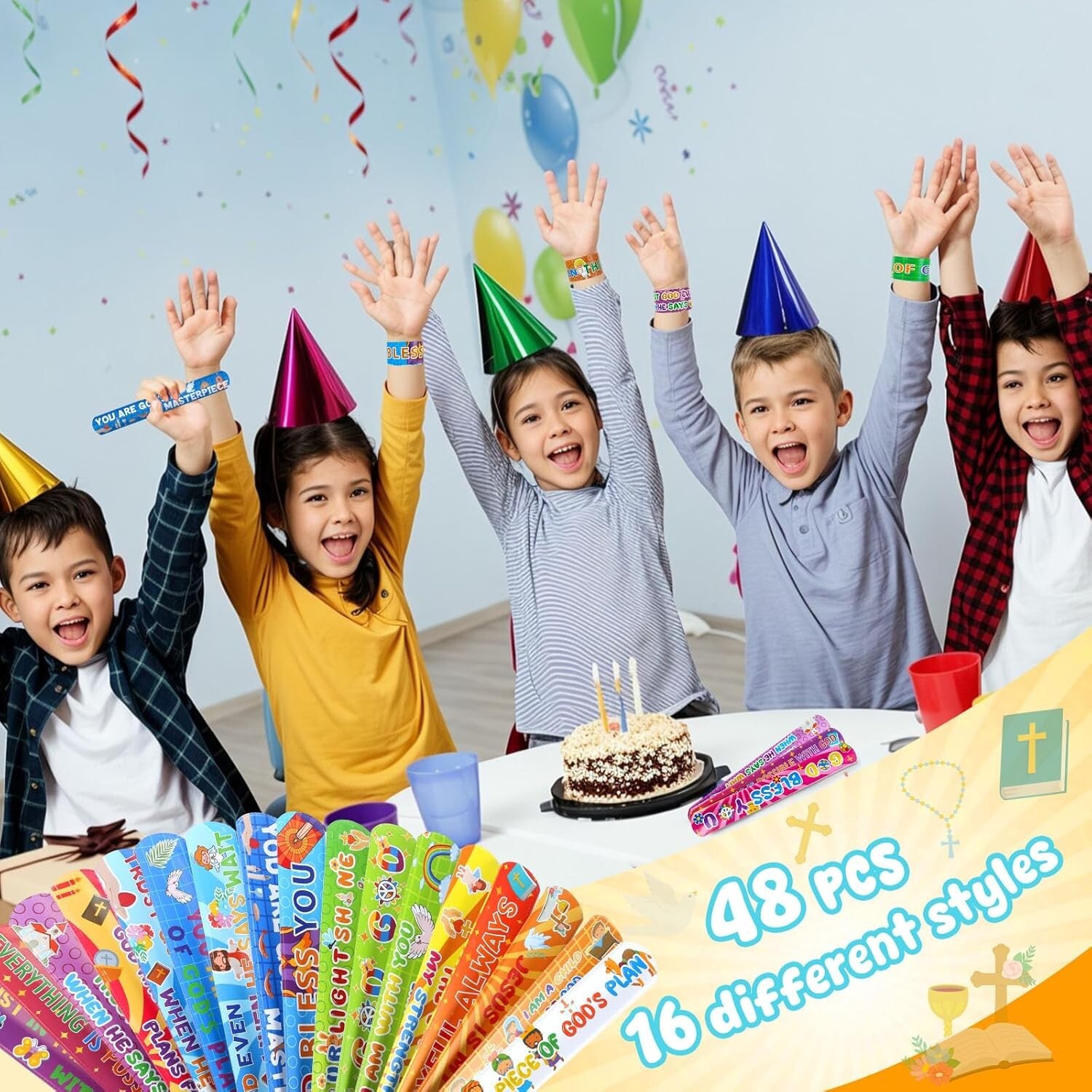 Inspirational Snap Bracelets for All – 48PCS Bible Verses for Events and Gifting