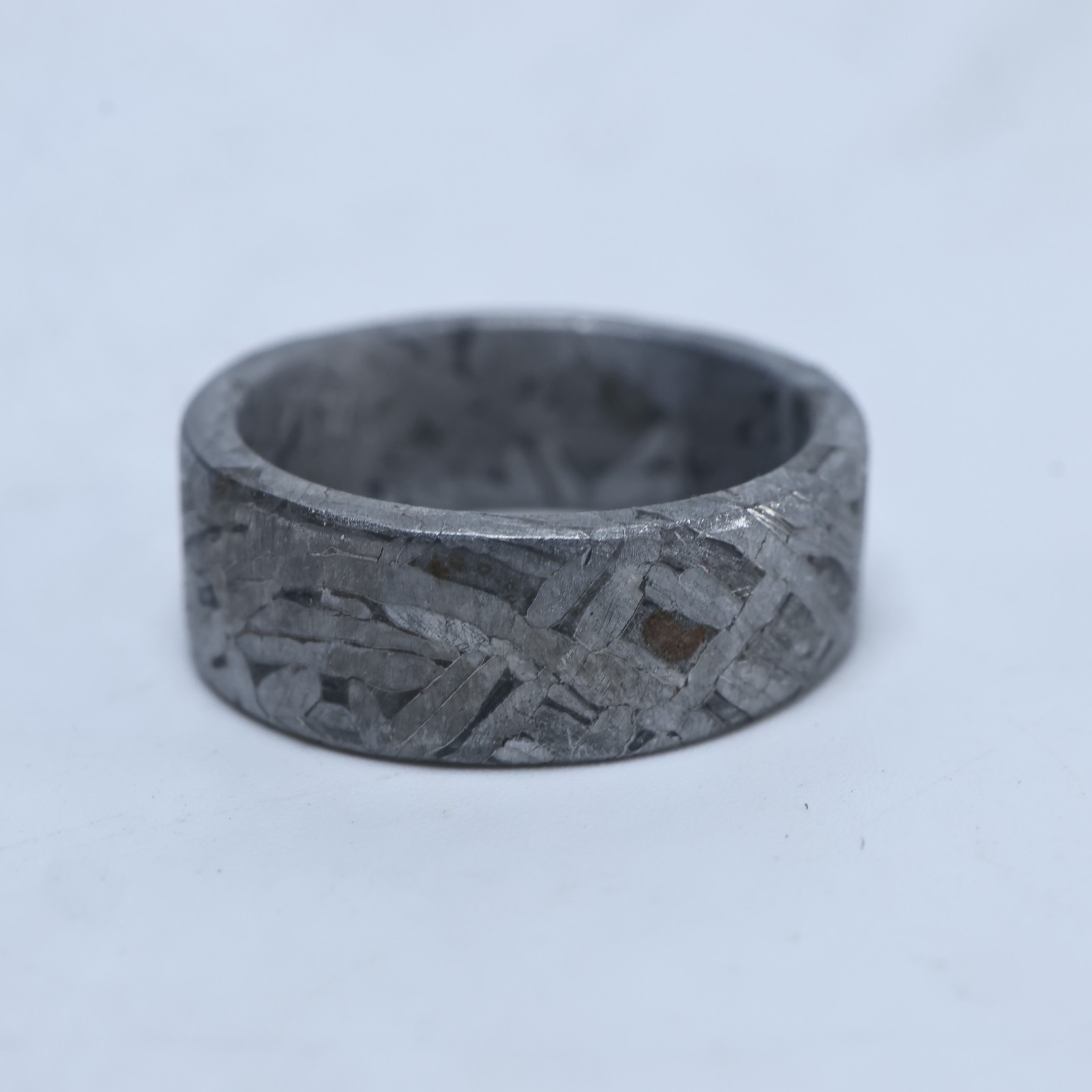 meteorite ring Natural meteorite carving crater ring, holiday gift