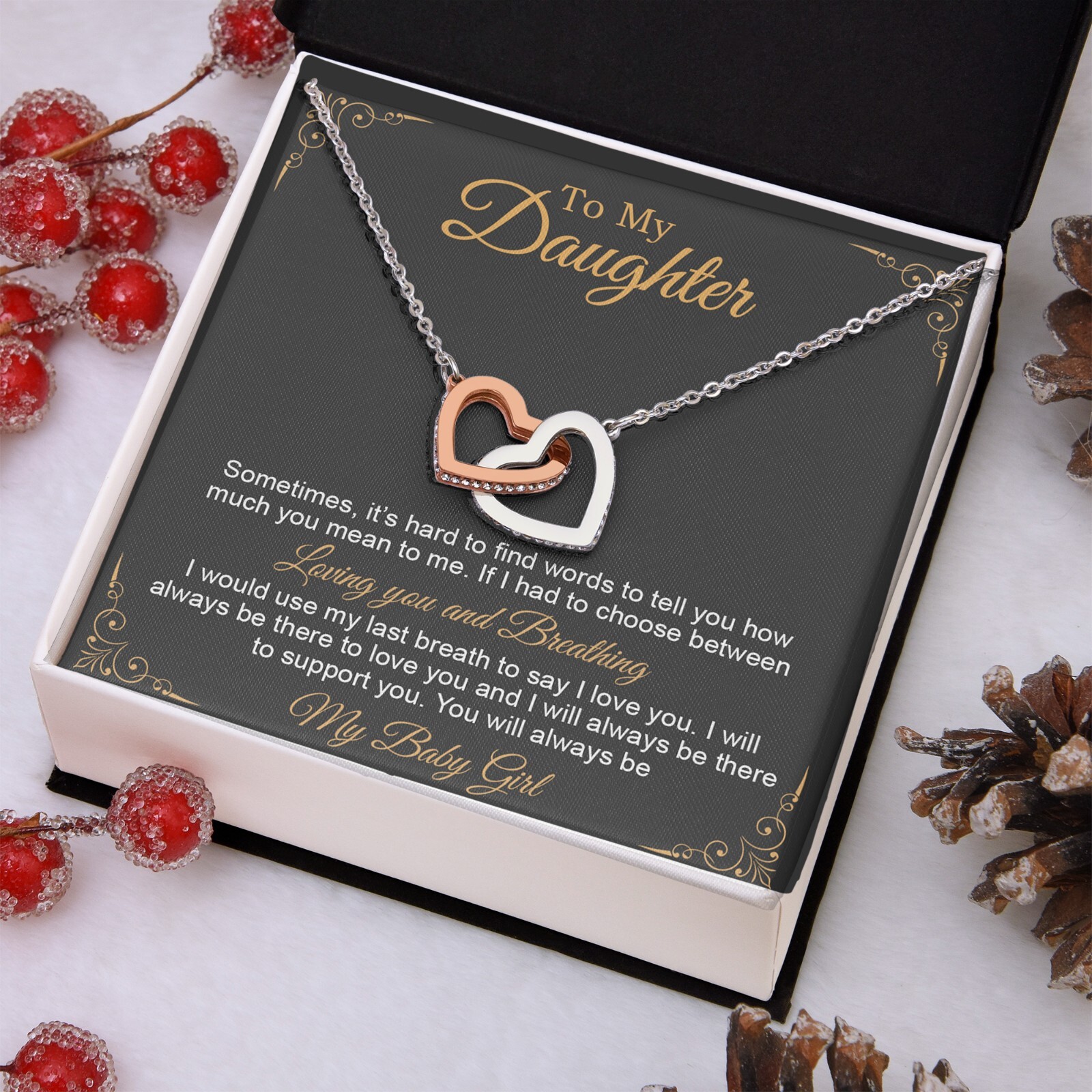 To My Daughter Necklace, Gift to My Daughter, Graduation Gift for Daughter