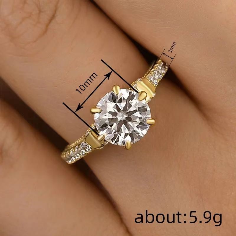Fashion Woman 18k Gold Plated Bowknot Sparkling CZ Band Ring Sizes 6-10
