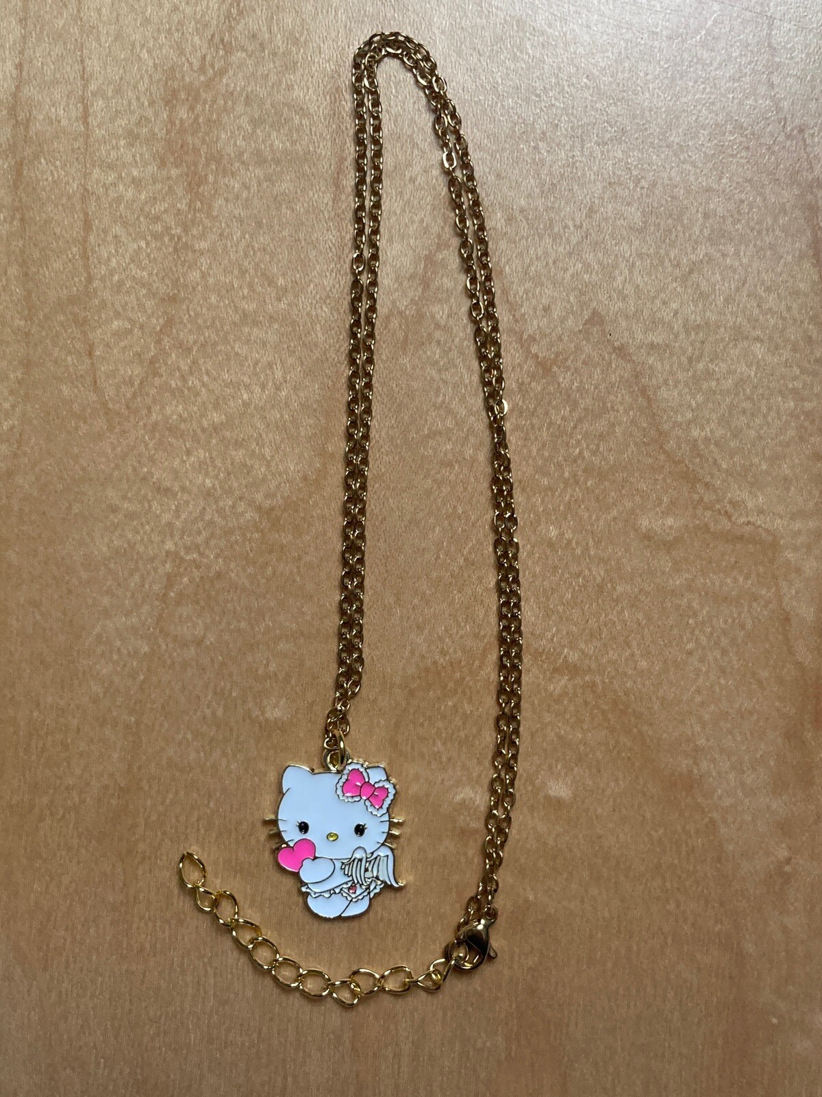 Matching Hello Kitty Necklaces • Angel Devil Demon Best Friends Couple Heart
