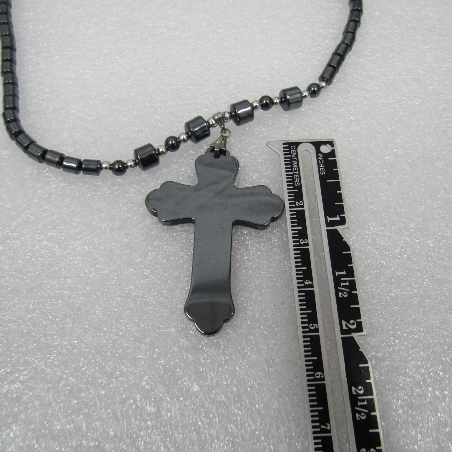 Women’s Jewelry Black Necklace Hematite Beads None Magnetic