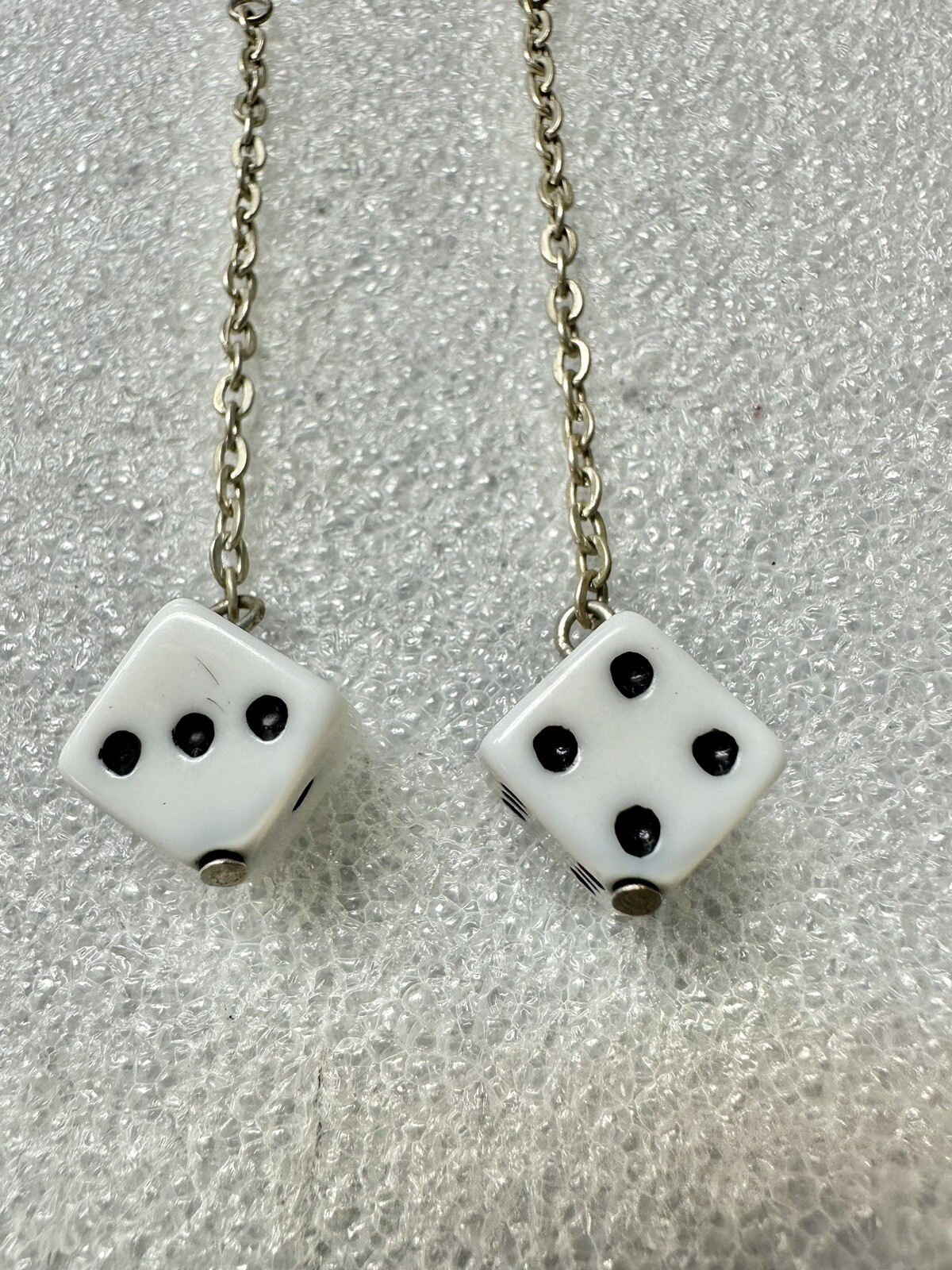 Lucky Dice 3 Piece Jewelry Set Necklace Earrings & Bracelet Set