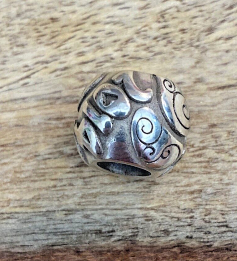 Brighton 2014 Birthday Graduation Celebration Silver Spacer Bead NWOT Very Nice!
