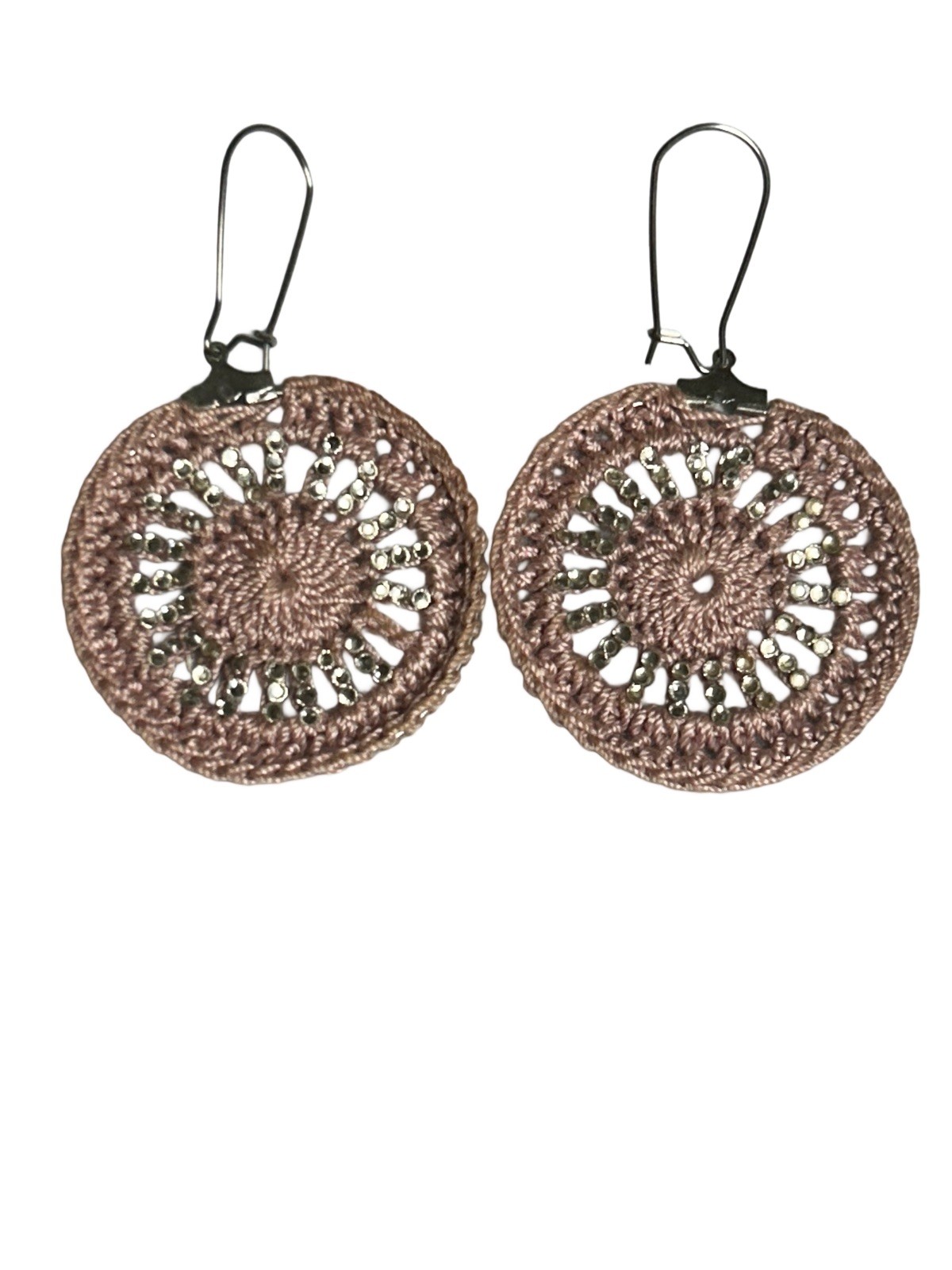 Icy Boho Earrings New Surgical Steel Ear Wire In Lavender