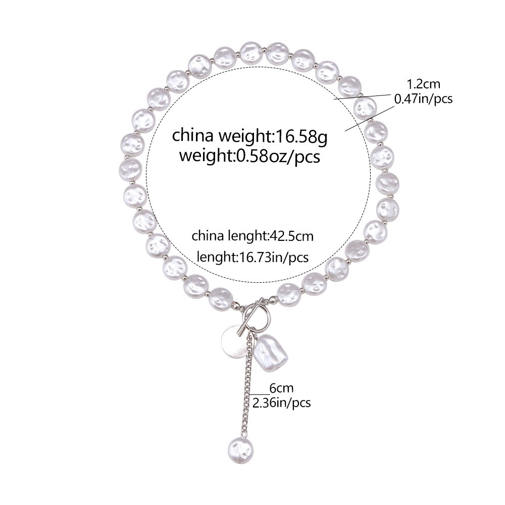 Pearl necklace jewelry – Baroque pearl necklace for women