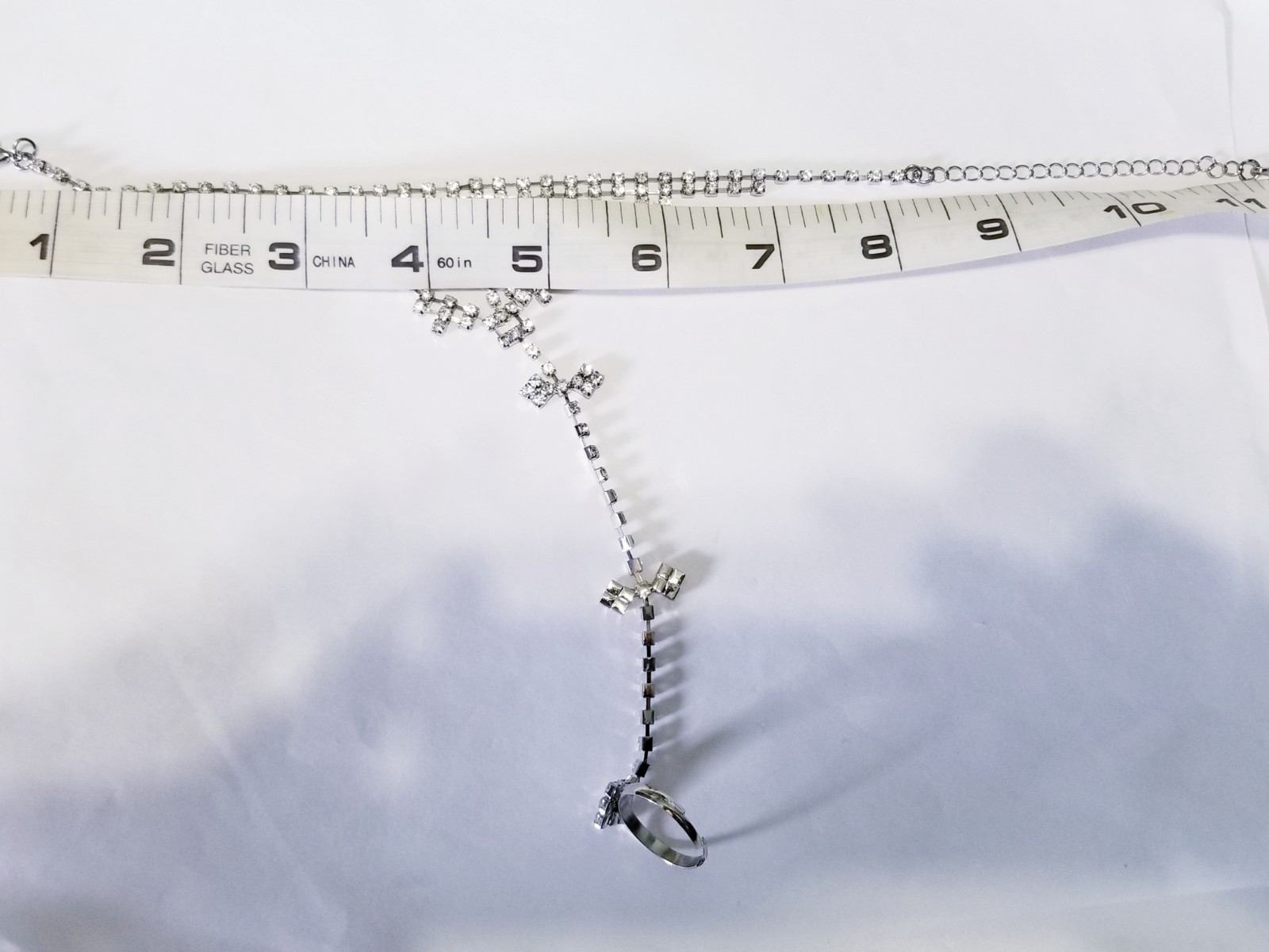 Slave Harems Barefoot Anklet Rhinestone Austrian Crystal Pageant Prom Drag 1x