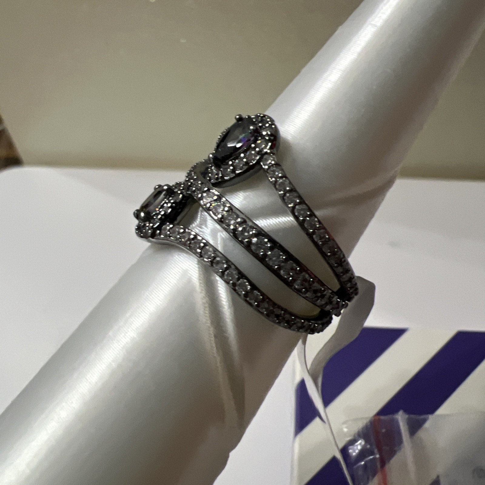 Bomb Party June birthday 2026 ring sz 7 “Make Then Look” LC Alexandrite Hematite