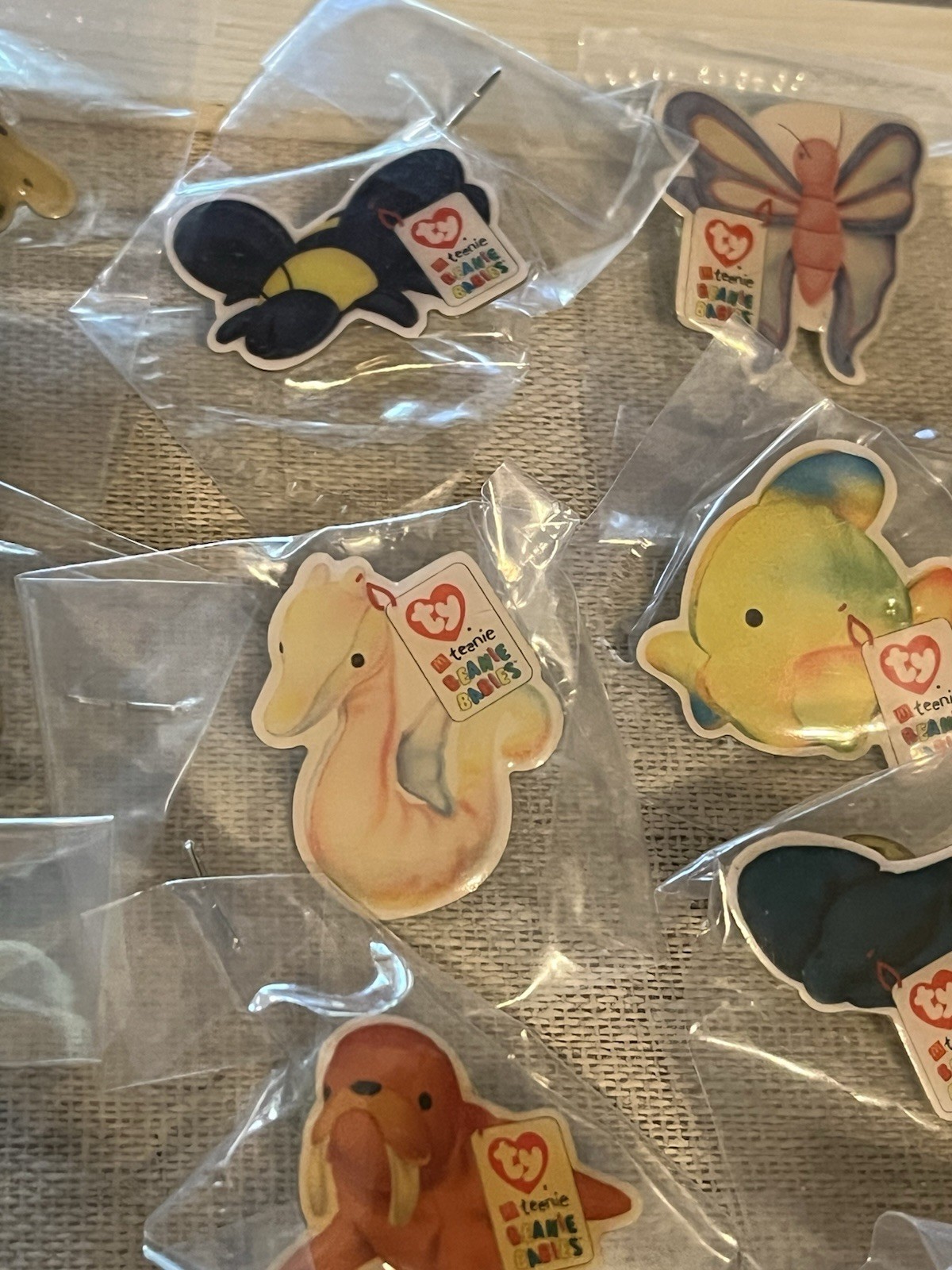 LOT OF 16 ‘TY Beanie Babies’ Collector Pins, Group II/2000, STILL SEALED