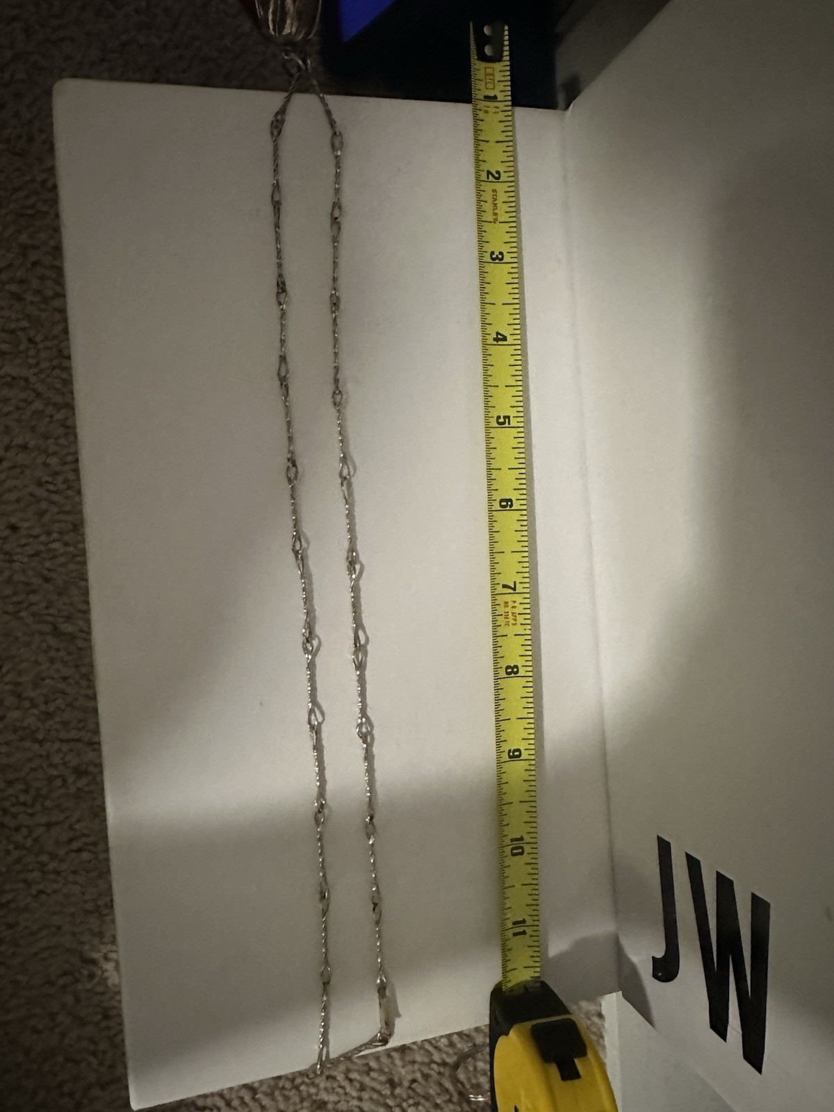 Silver Tone Link Chain Necklace, Amber Teardrop Pendant Wire Setting