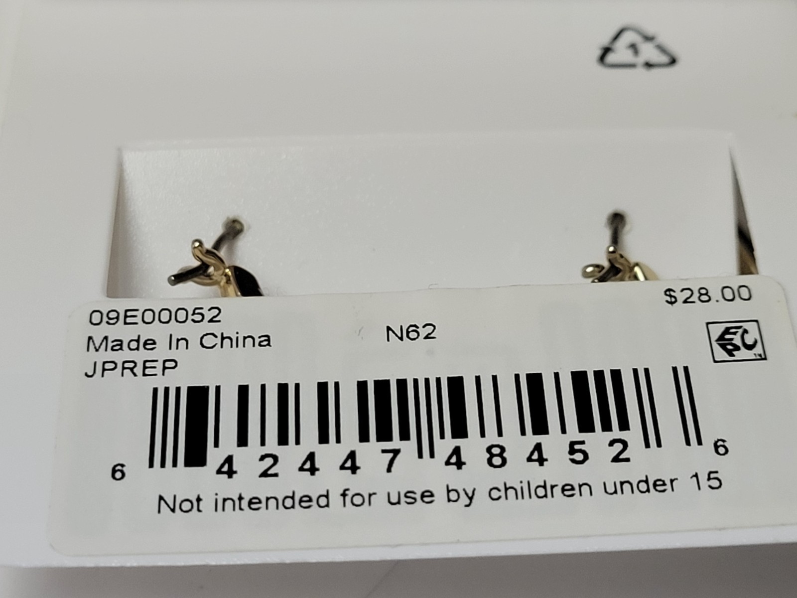 Karl Lagerfeld Paris Extra-Small Pavé Hoop Earrings, 0.35″ (2022) Brand New USA