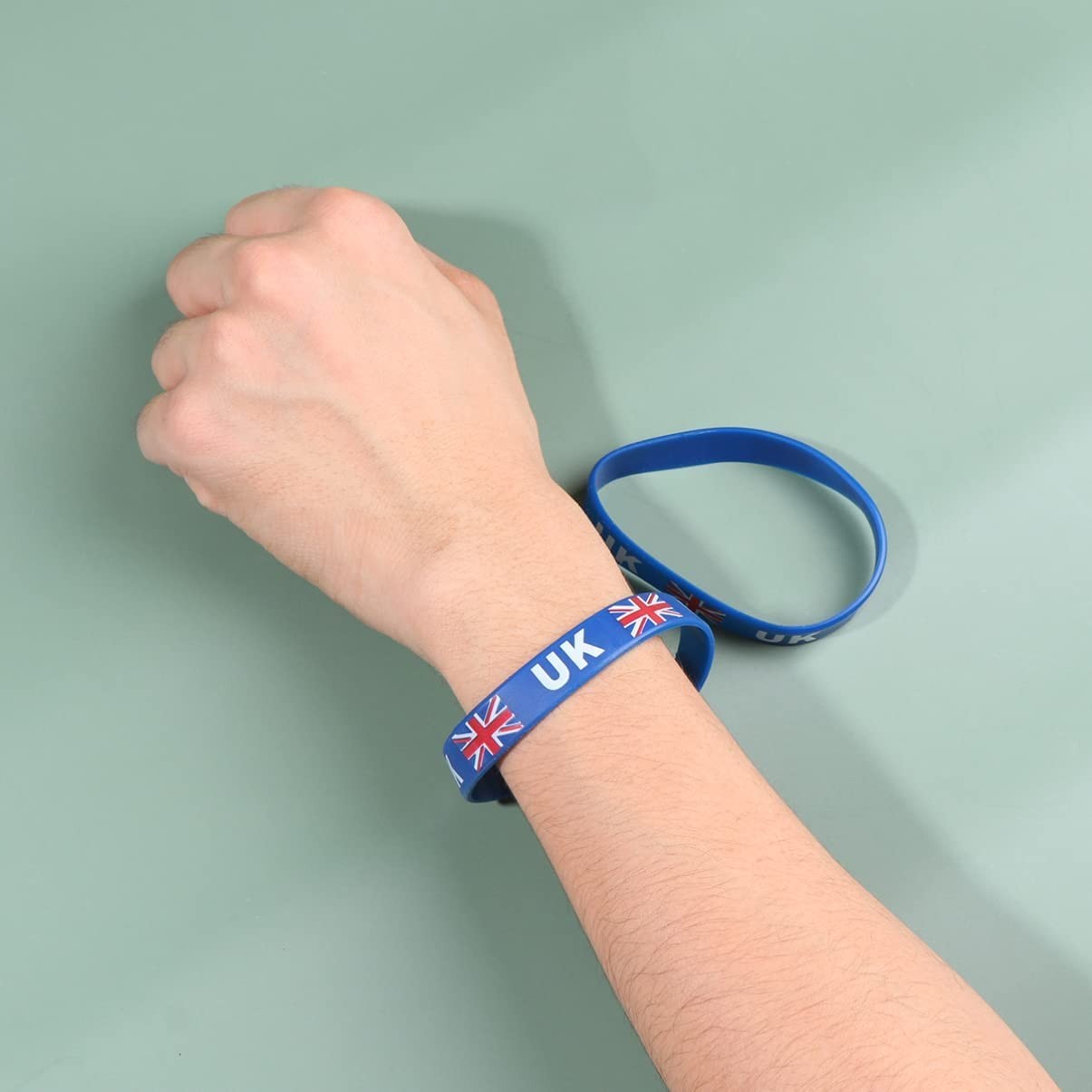 UNITED KINGDOM Wristband Bracelet Silicone Rubber National Country Flag Unisex