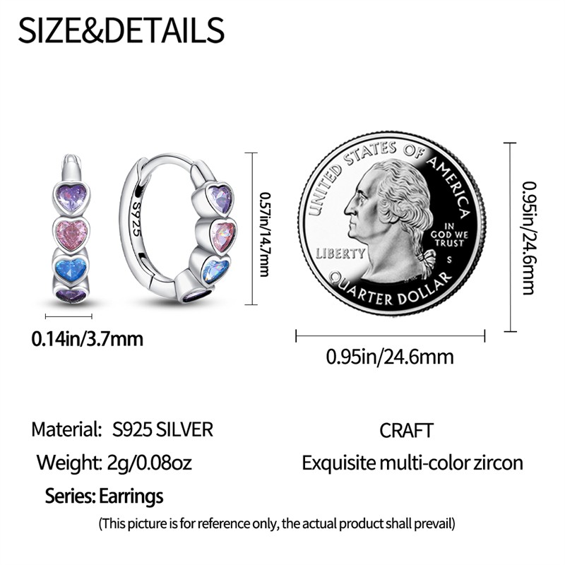 PANDACH 925 Sterling Silver Tiny Honey Bee Huggie Hook Earrings For Women Gift