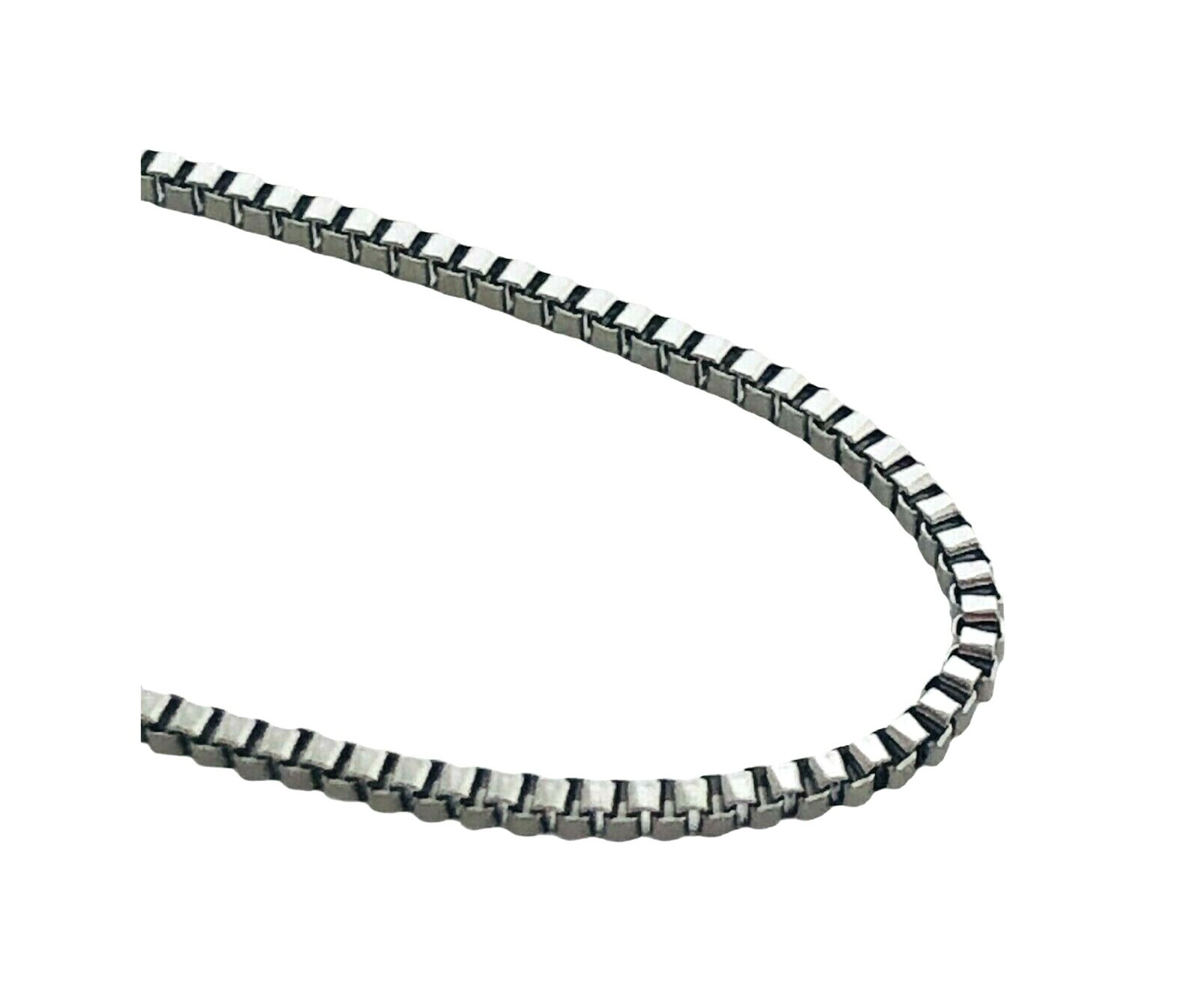 20 Inch Steel Zinc Alloy 2mm Box Link Chain Necklace For Living Memory Locket