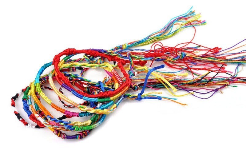 10/20/50/100Pcs Jewelry Braid Strands DIY Friendship Cords for Bracelets Making