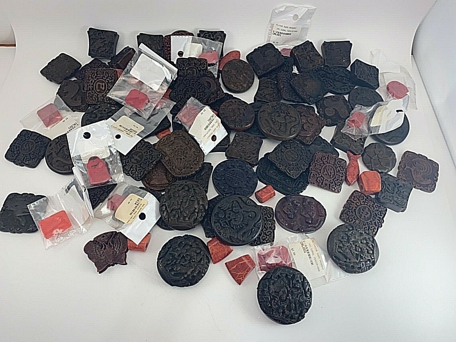 100 ~ Lot of Various Pendants ~ Sizes Colors Shapes and Styles Vary ~ Box 294G