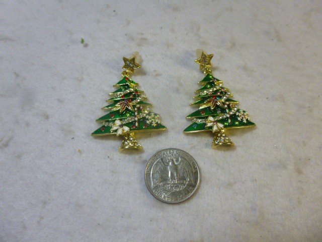 Cute Christmas Tree Southwestern Style Stud Earrings