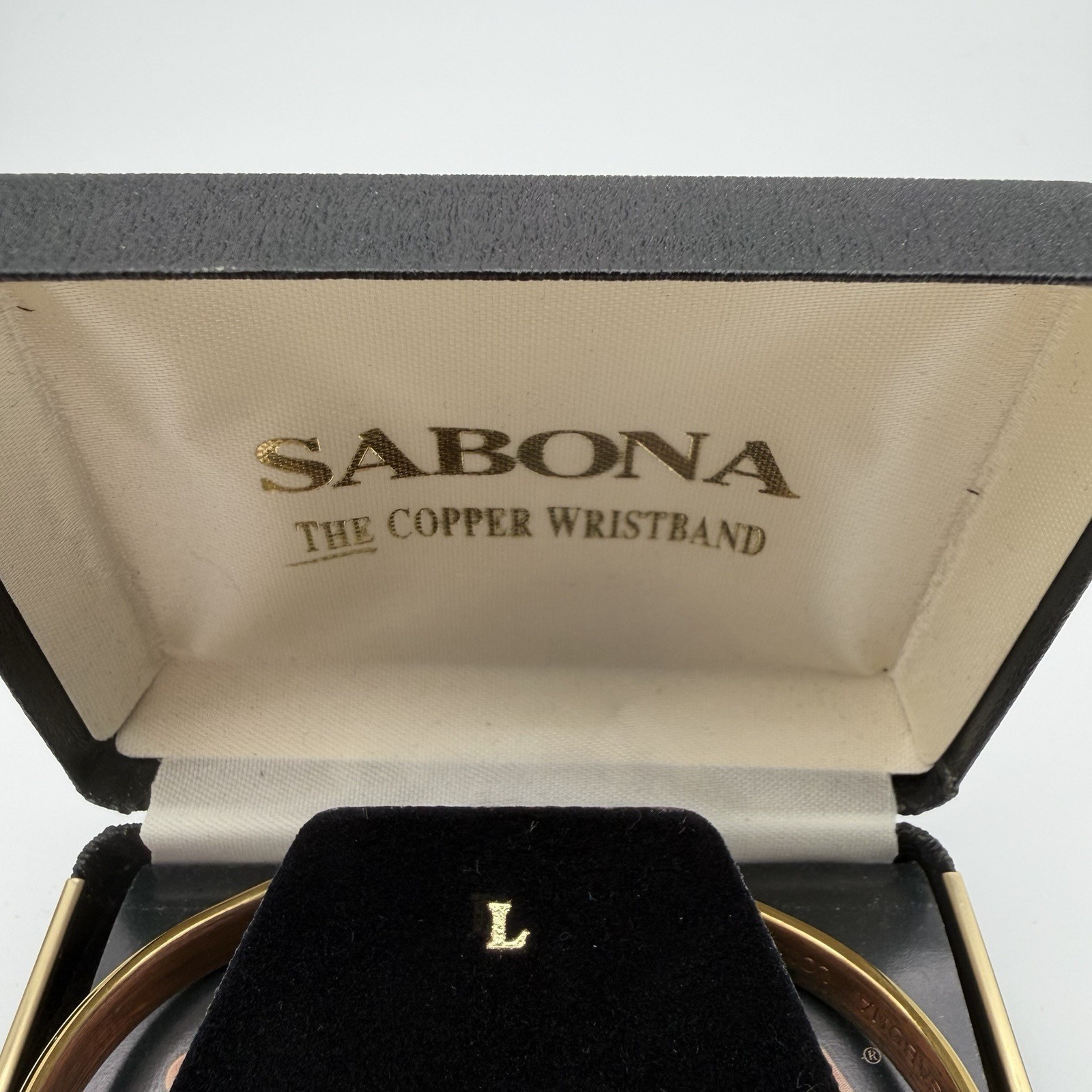 Men’s Vintage Sabona London Copper Gold Tone Layered Cuff Bracelet USA Made